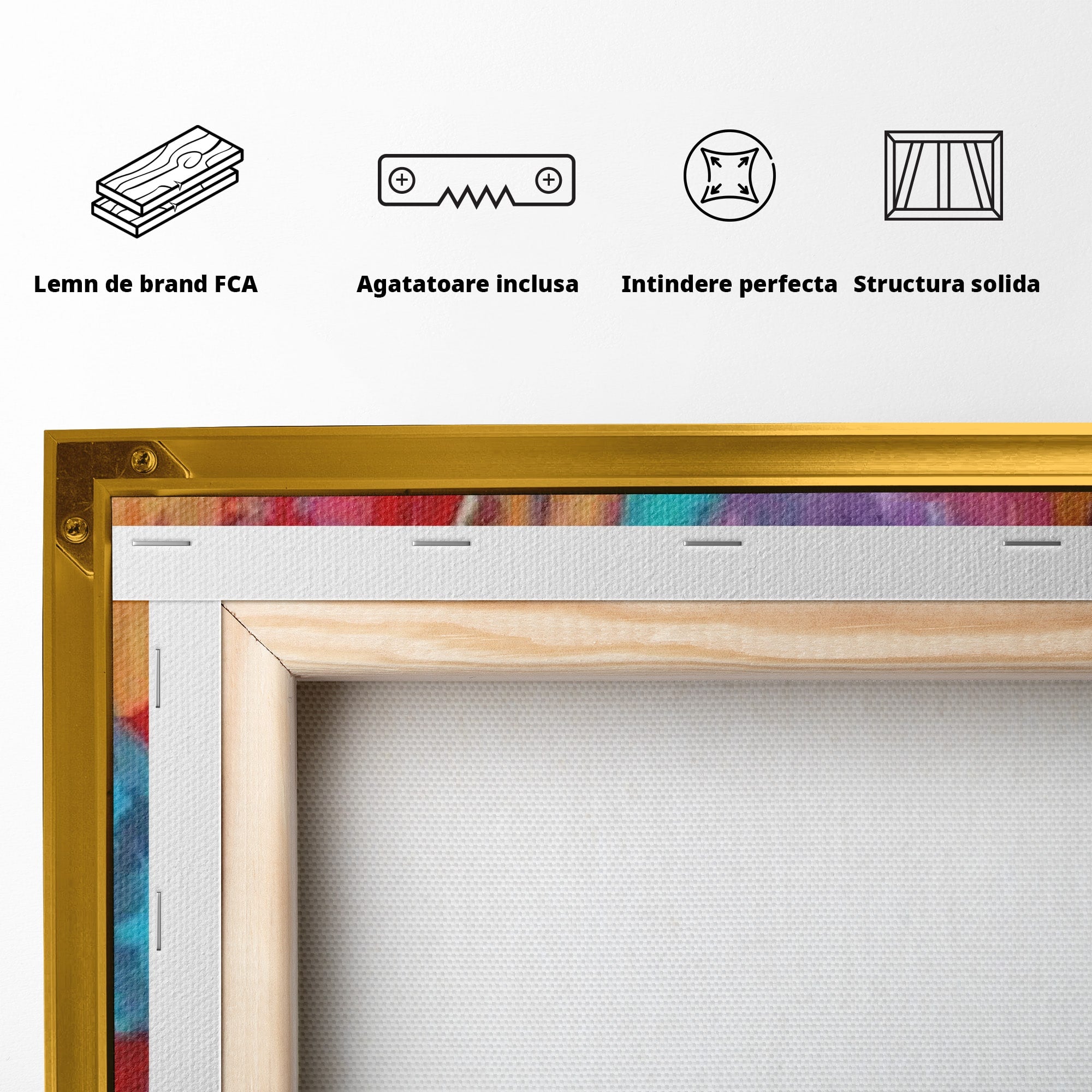 Tablou Canvas Premium LuxCanva® PI1310, Visare In Culori, Femeie, Abstract, Relaxare, Dormitor, Arta Moderna, Culori Vibrante