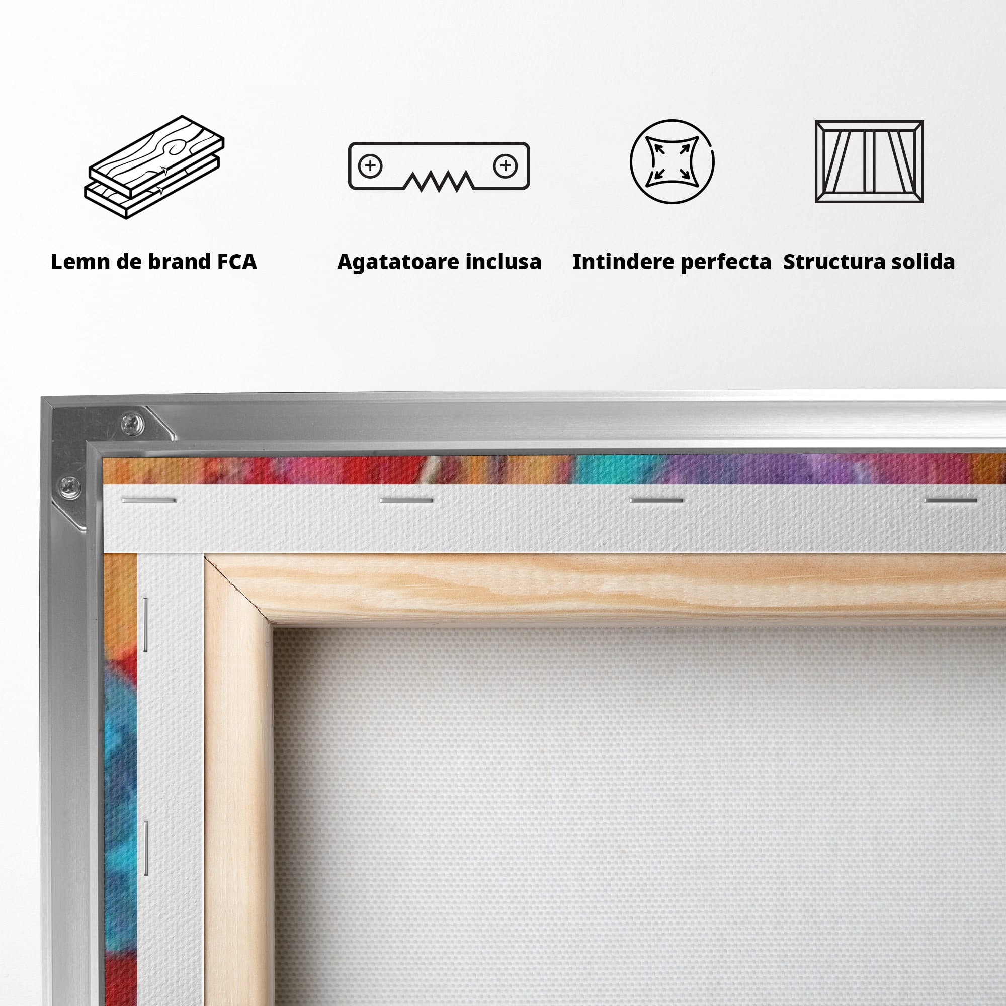 Tablou Canvas Premium LuxCanva® PI1310, Visare In Culori, Femeie, Abstract, Relaxare, Dormitor, Arta Moderna, Culori Vibrante