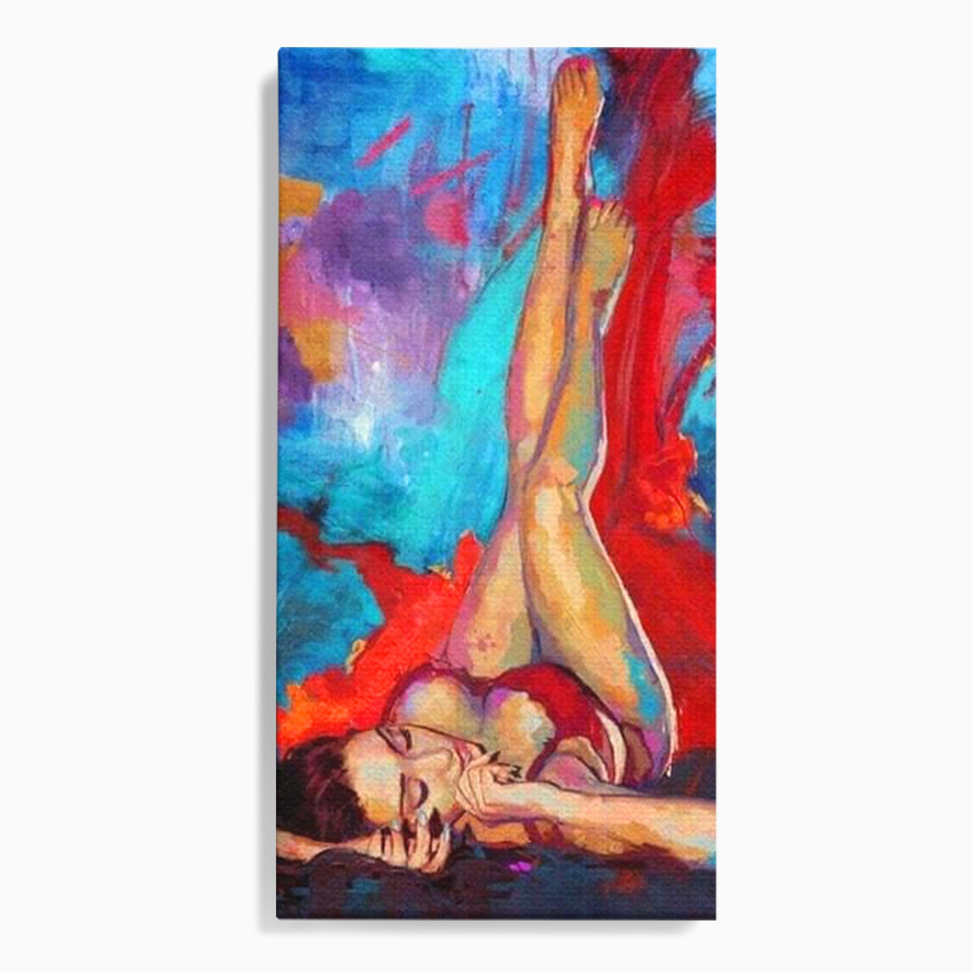 Tablou Canvas Premium LuxCanva® PI1310, Visare In Culori, Femeie, Abstract, Relaxare, Dormitor, Arta Moderna, Culori Vibrante