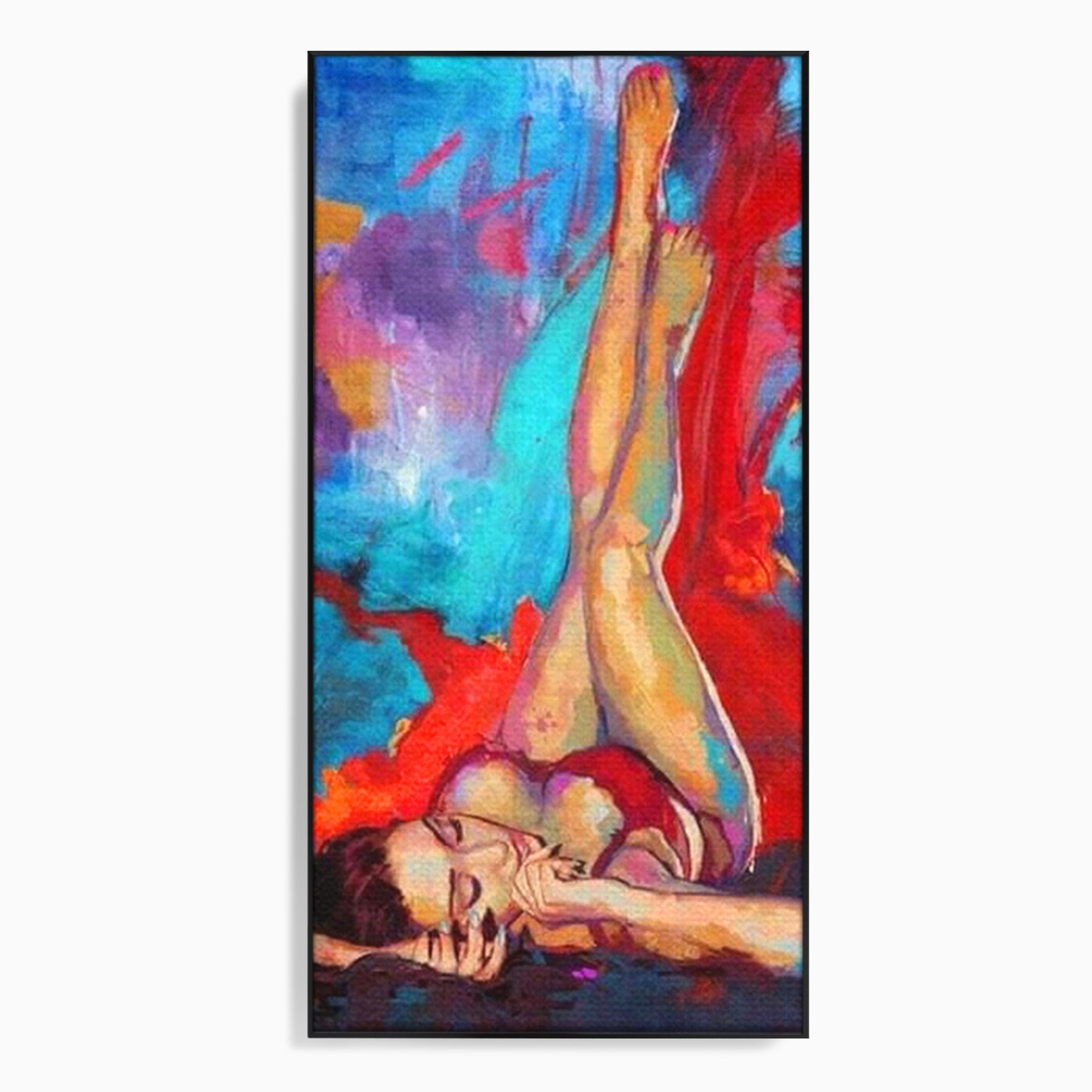 Tablou Canvas Premium LuxCanva® PI1310, Visare In Culori, Femeie, Abstract, Relaxare, Dormitor, Arta Moderna, Culori Vibrante