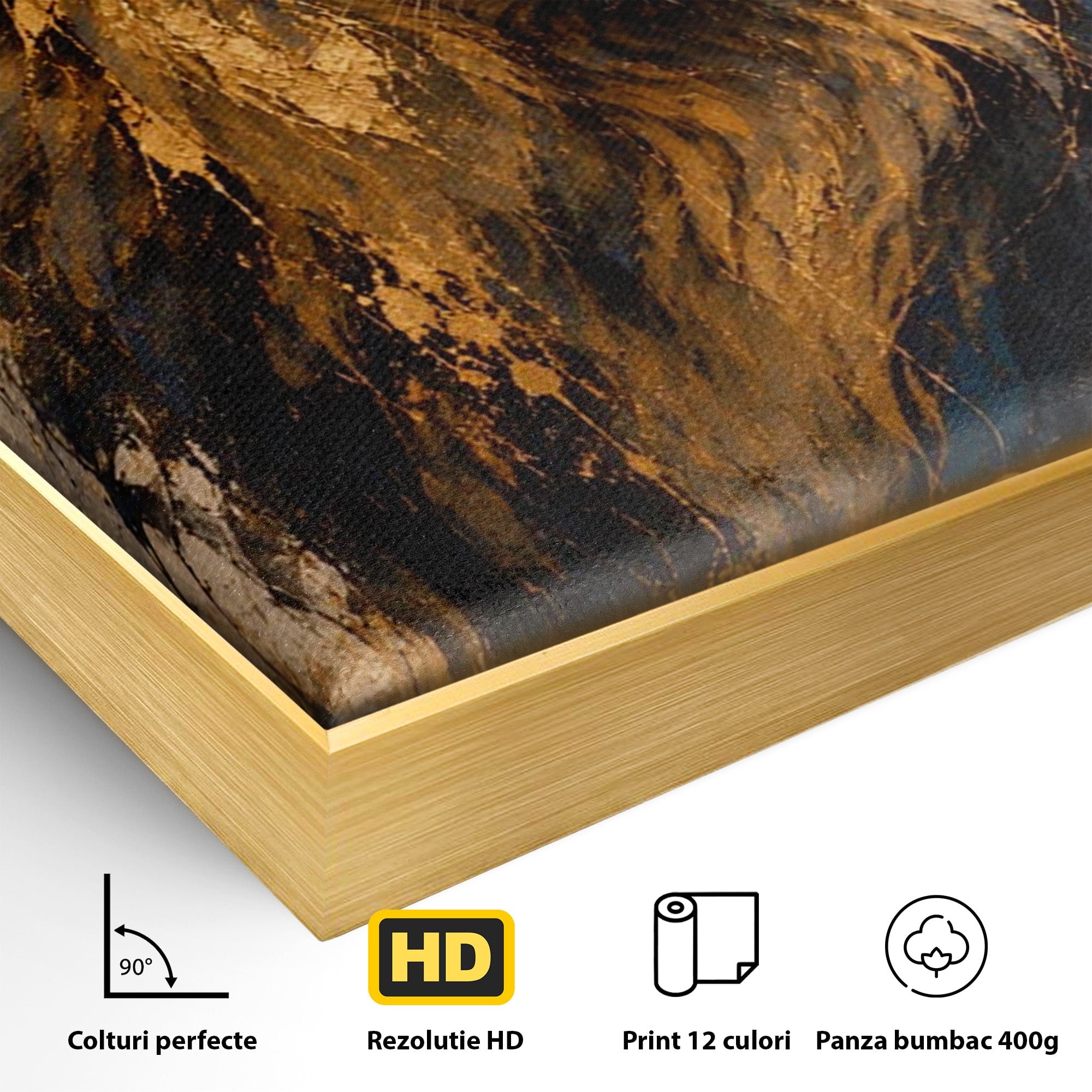 Tablou Canvas Premium LuxCanva® PI1312, Regalitatea Leului, Privire, Savana, Putere, Portret, Culori Vibrante, Living, Dormitor