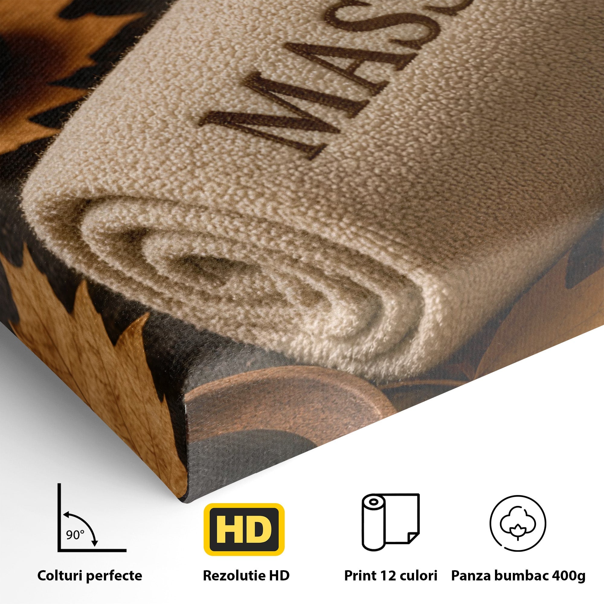Tablou Canvas Premium LuxCanva® PI1313, Relaxare Zen, Masaj, Terapie, Spa, Toamna, Culori Vibrante, Salon