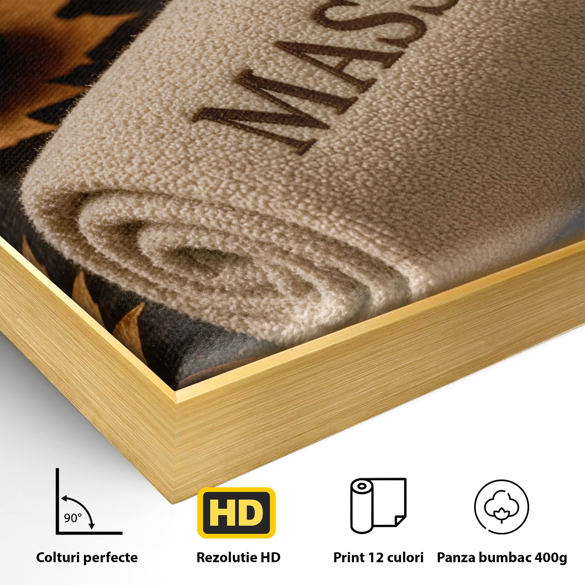 Tablou Canvas Premium LuxCanva® PI1313, Relaxare Zen, Masaj, Terapie, Spa, Toamna, Culori Vibrante, Salon