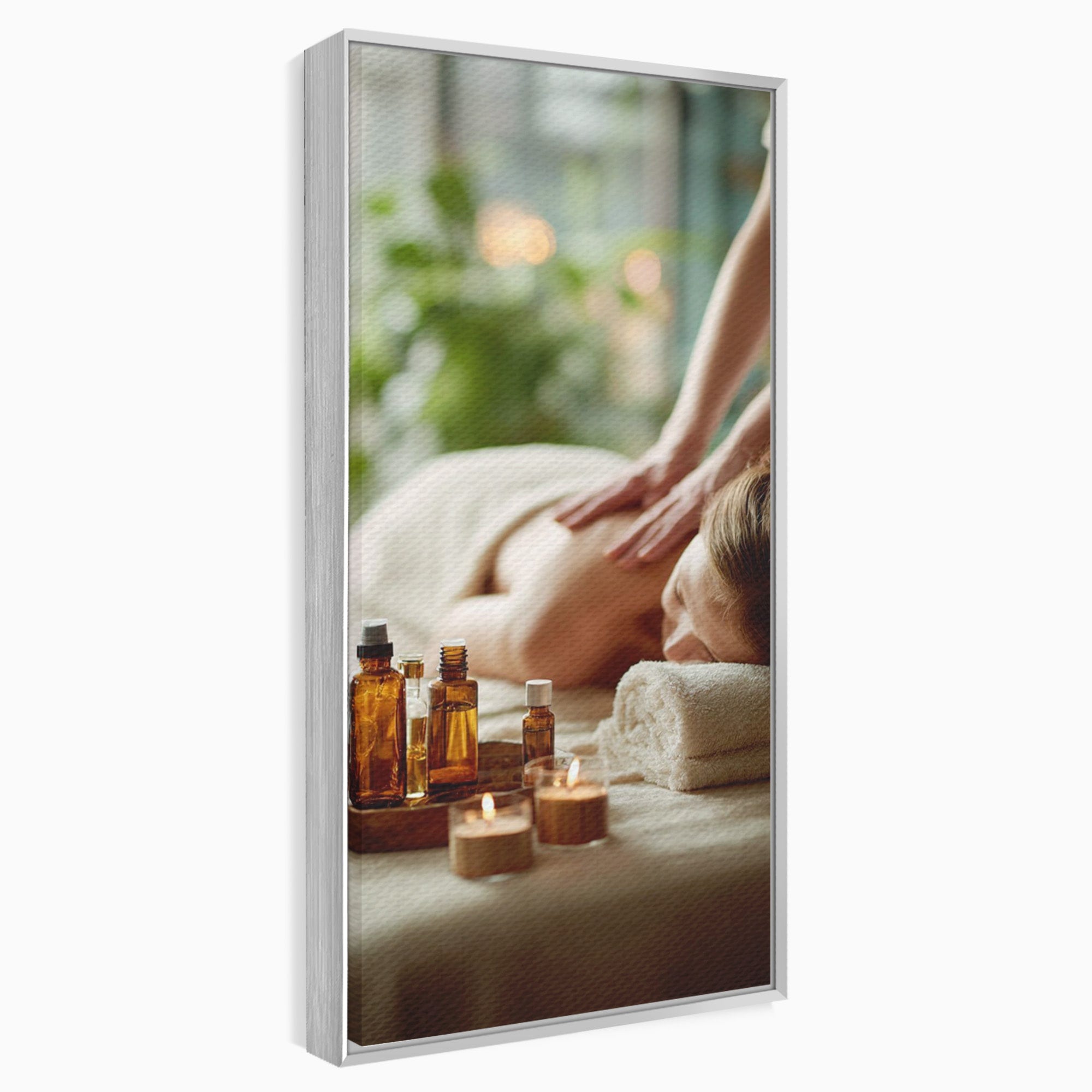Tablou Canvas Premium LuxCanva® PI1315, Momente De Liniste, Spa, Relaxare, Masaj, Aromaterapie, Sanatate, Wellness, Culori Vibrante, Salon