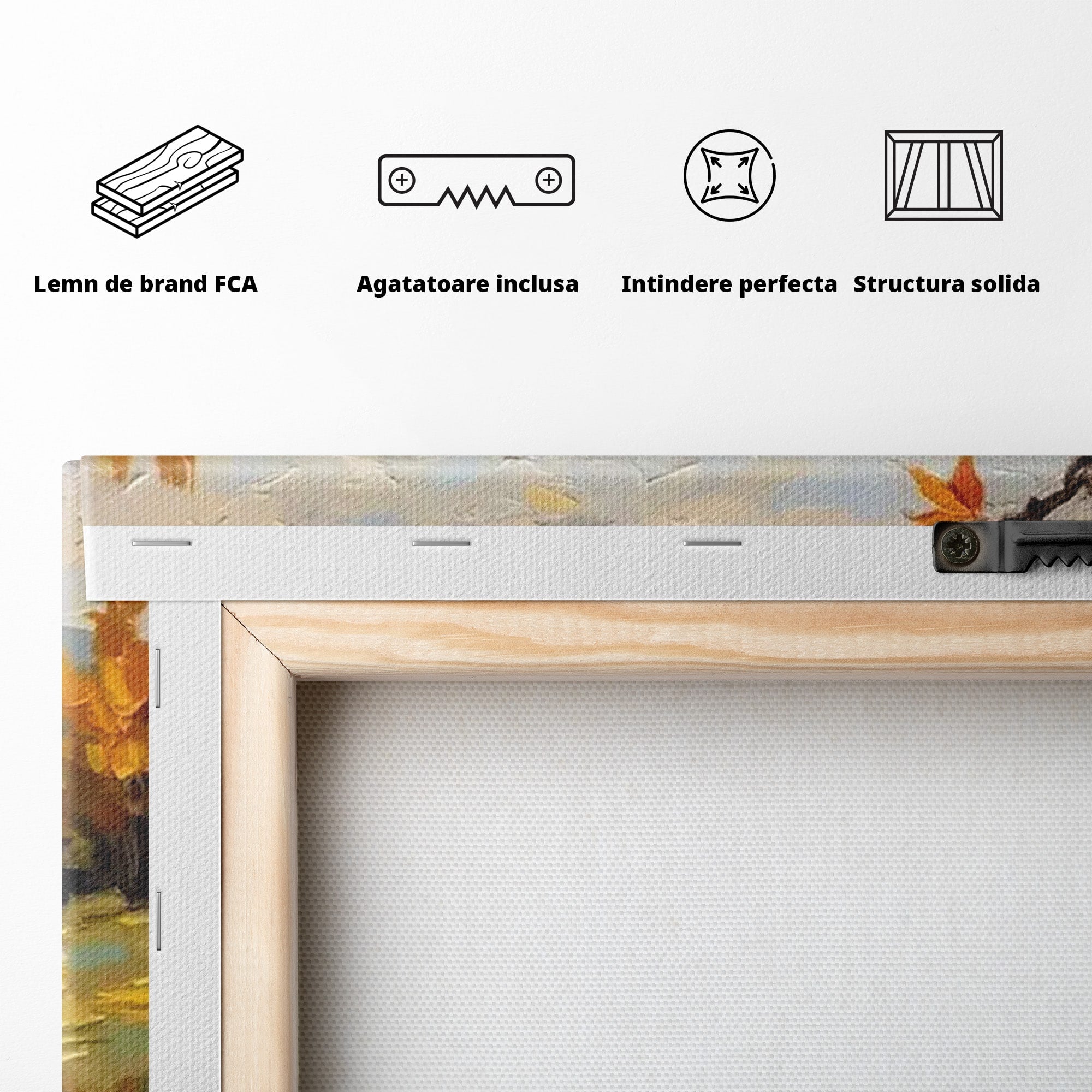 Tablou Canvas Premium LuxCanva® PI1318, Cafea De Toamna, Toamna, Peisaj, Cafea, Relaxare, Culori Vibrante, Living, Bucatarie