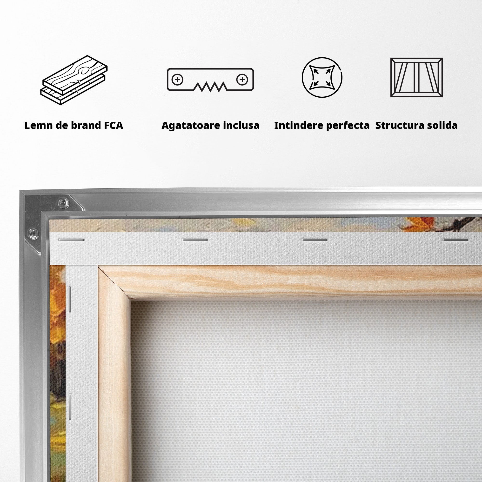 Tablou Canvas Premium LuxCanva® PI1318, Cafea De Toamna, Toamna, Peisaj, Cafea, Relaxare, Culori Vibrante, Living, Bucatarie