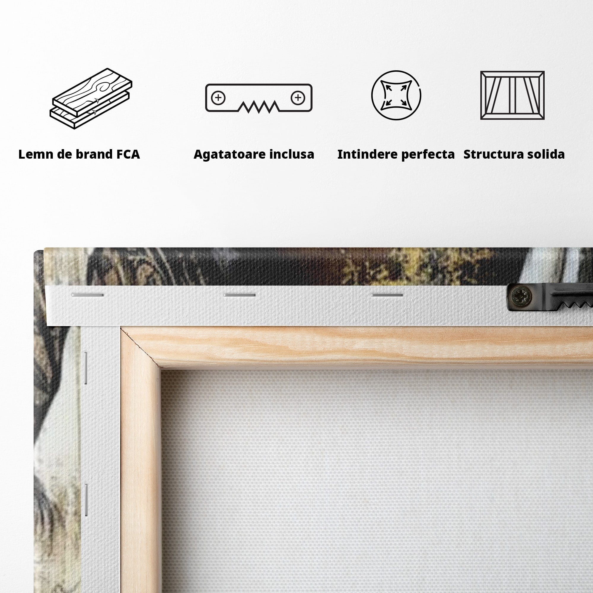 Tablou Canvas Premium LuxCanva® PI1321, Printesa Africii, Privire, Portret, Femeie, Traditional, Eleganta, Arta, Culori Vibrante, Living, Dormitor