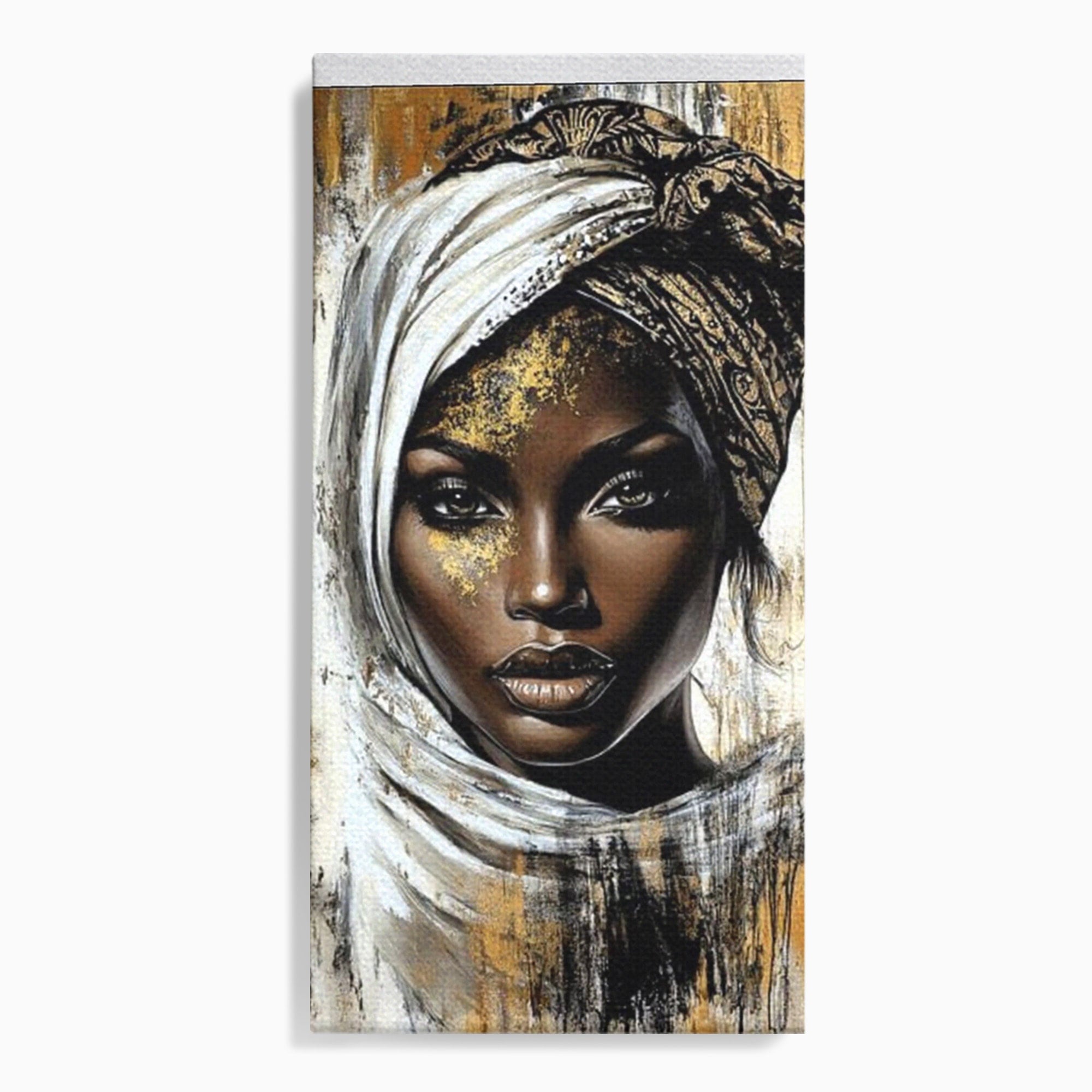 Tablou Canvas Premium LuxCanva® PI1321, Printesa Africii, Privire, Portret, Femeie, Traditional, Eleganta, Arta, Culori Vibrante, Living, Dormitor