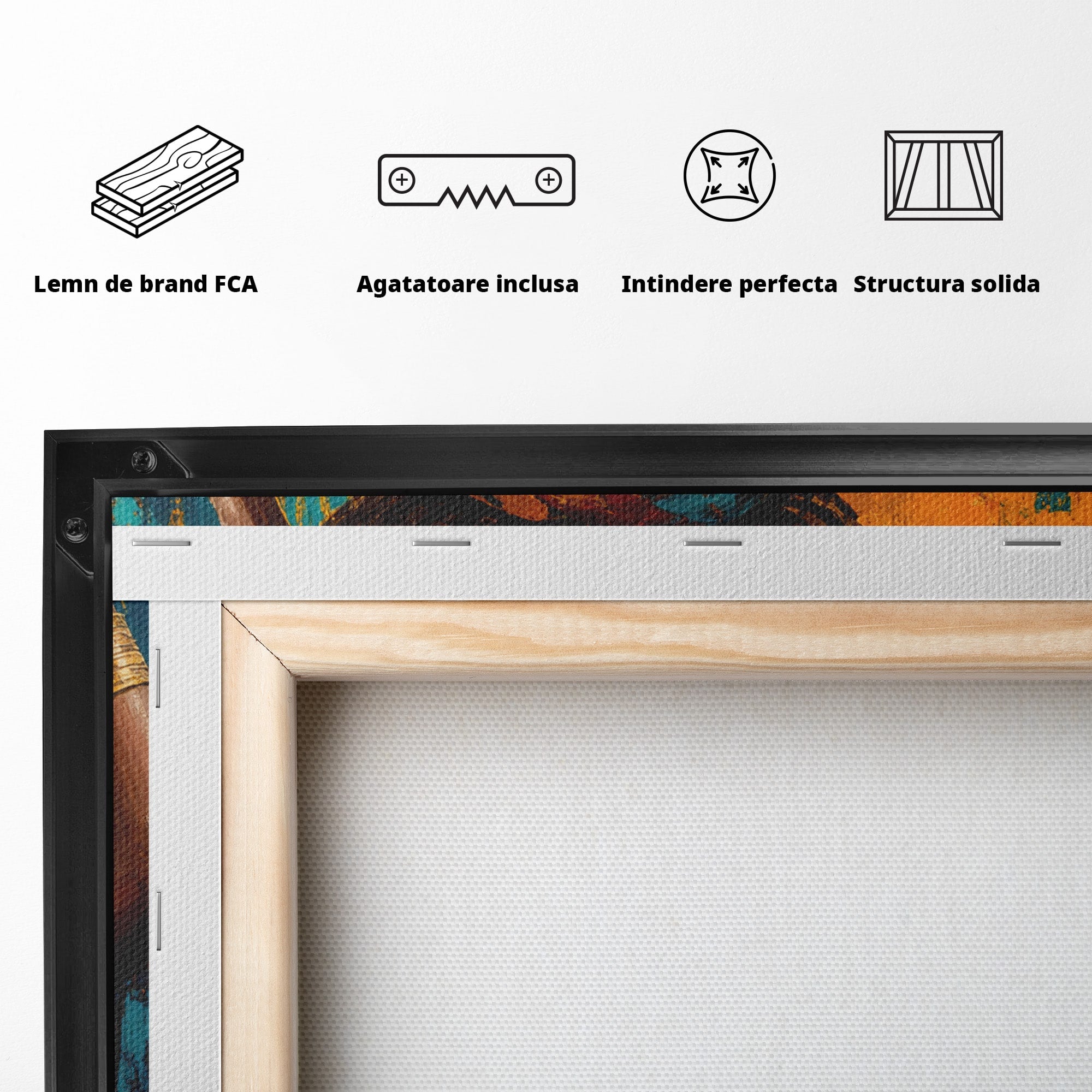 Tablou Canvas Premium LuxCanva® PI1322, Mama Cu Fructe, Cos, Bijuterii, Copil, Traditie, Culori Vibrante, Living, Dormitor