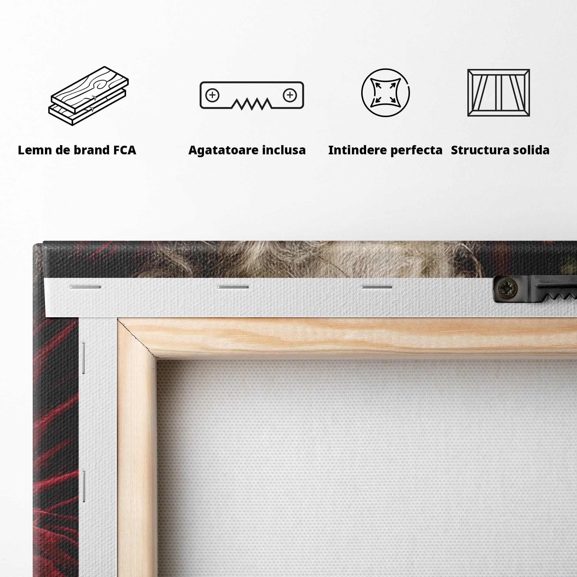 Tablou Canvas Premium LuxCanva® PI1329, Mos Craciun Citind Scrisoarea, Barba, Surpriza, Sarbatori, Traditie, Culori Vibrante, Living, Dormitor, Camera Copii