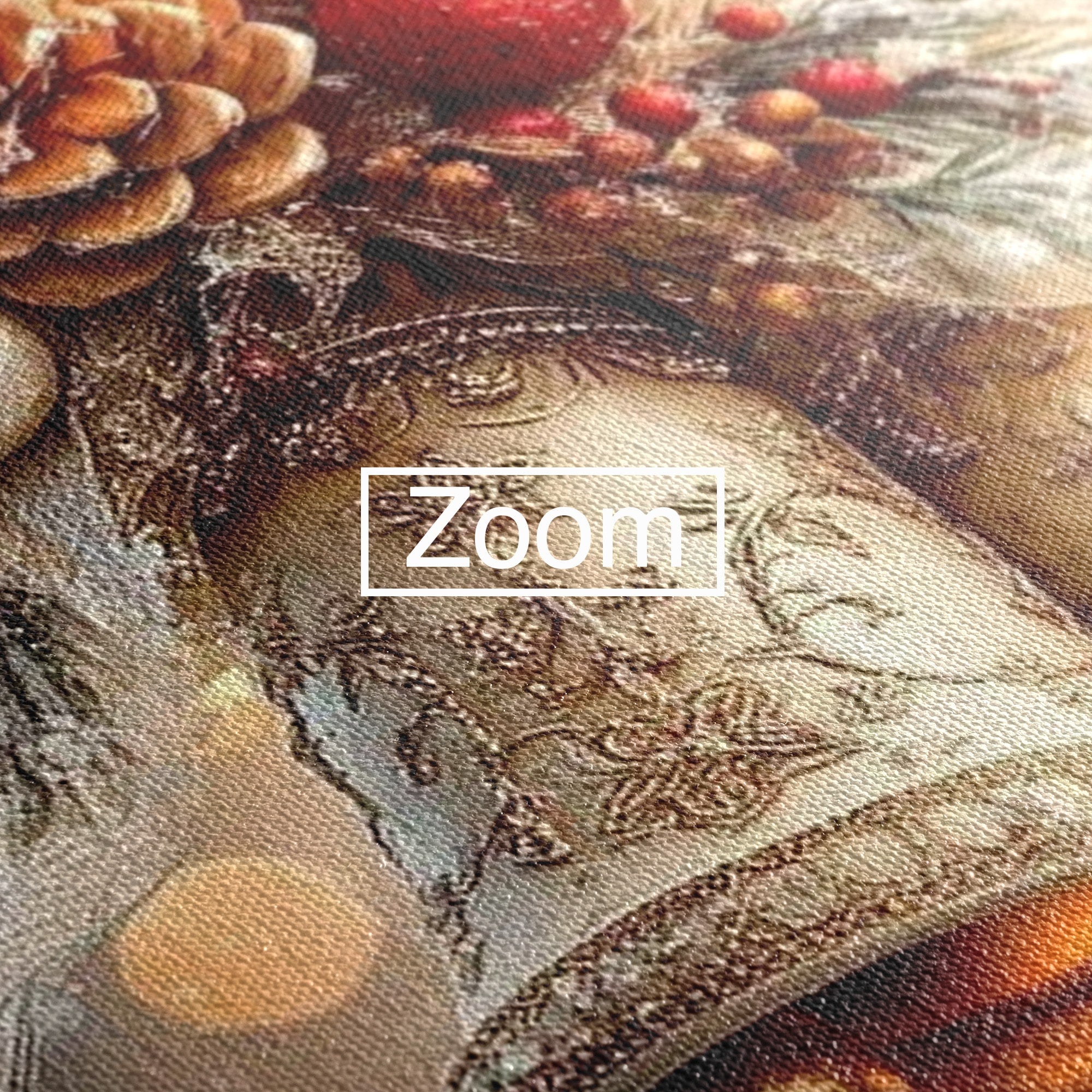 Tablou Canvas Premium LuxCanva® PI1332, Clopotei De Craciun, Clinchet, Conuri, Decor Festiv, Sarbatori, Culori Vibrante, Living, Dormitor