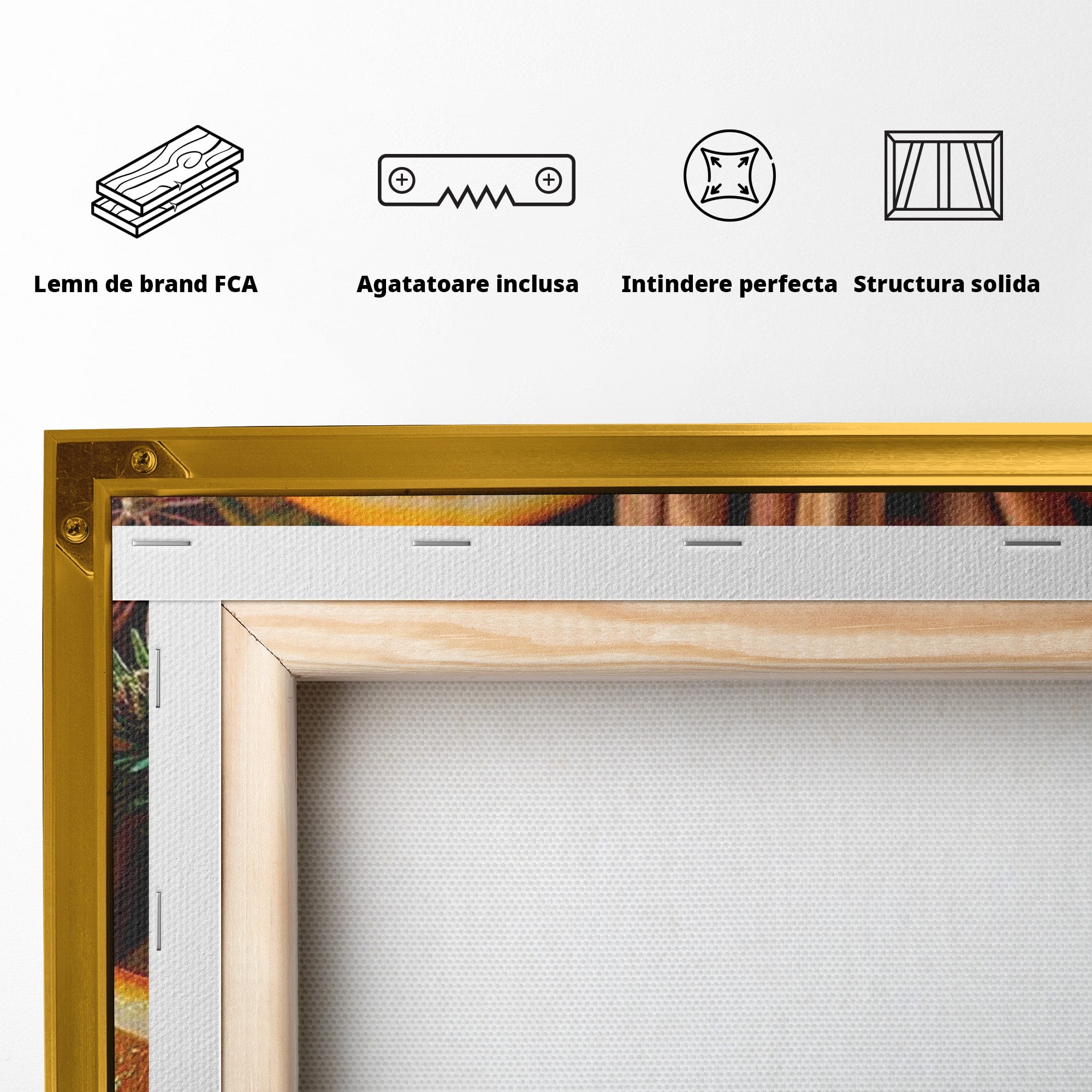 Tablou Canvas Premium LuxCanva® PI1333, Portocale Si Scortisoara, Citrice, Arome, Craciun, Miresme, Culori Vibrante, Bucatarie
