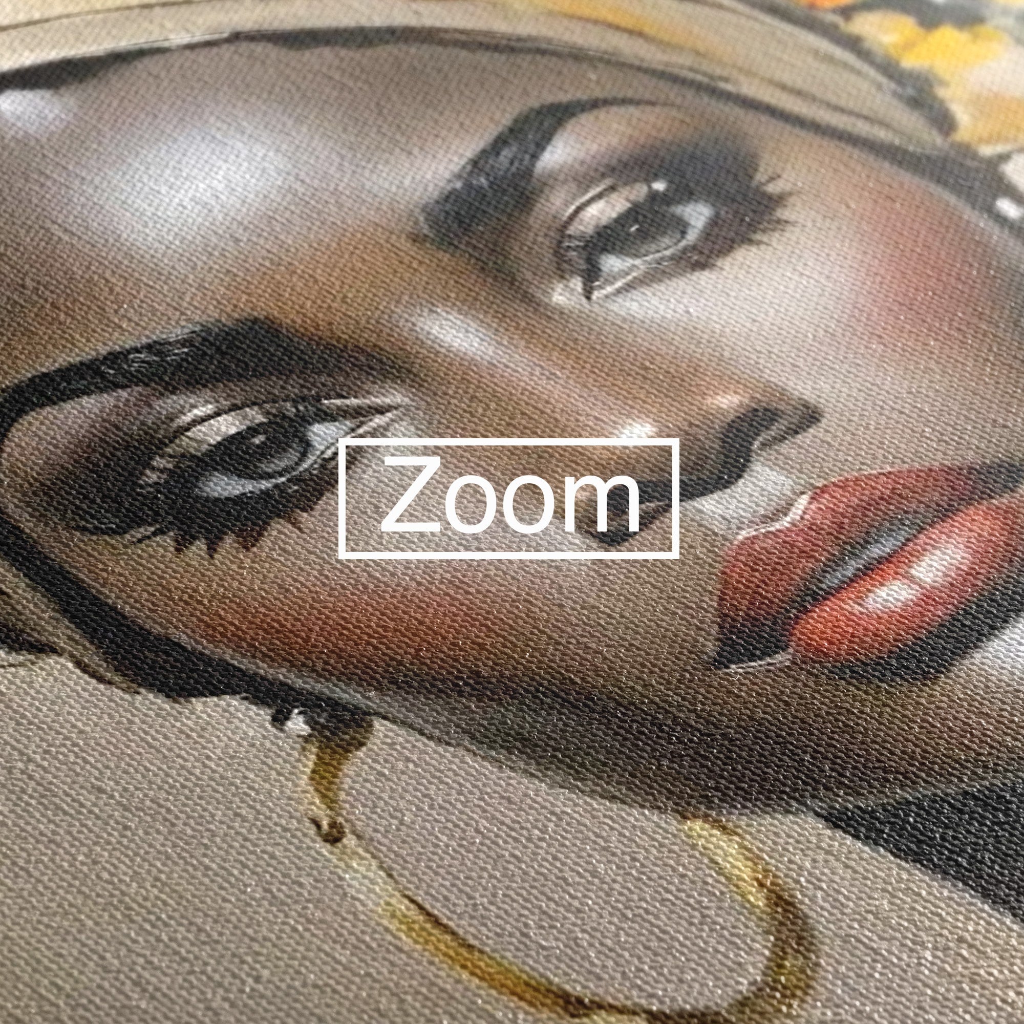 Tablou Canvas Premium LuxCanva® PI1335, Fascinatia Unui Chip, Portret, Femeie, Eleganta, Arta, Culori Vibrante, Living, Dormitor