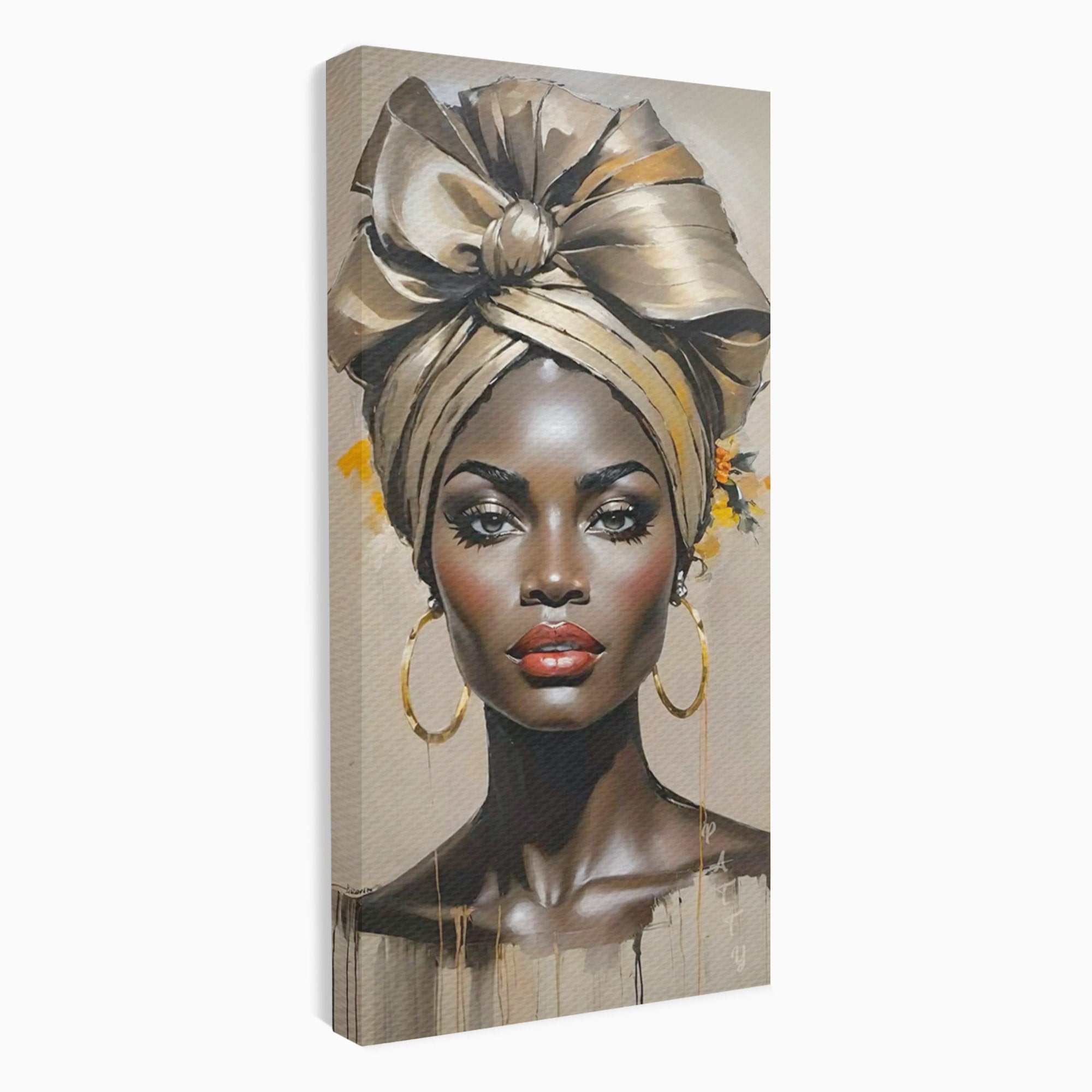 Tablou Canvas Premium LuxCanva® PI1335, Fascinatia Unui Chip, Portret, Femeie, Eleganta, Arta, Culori Vibrante, Living, Dormitor