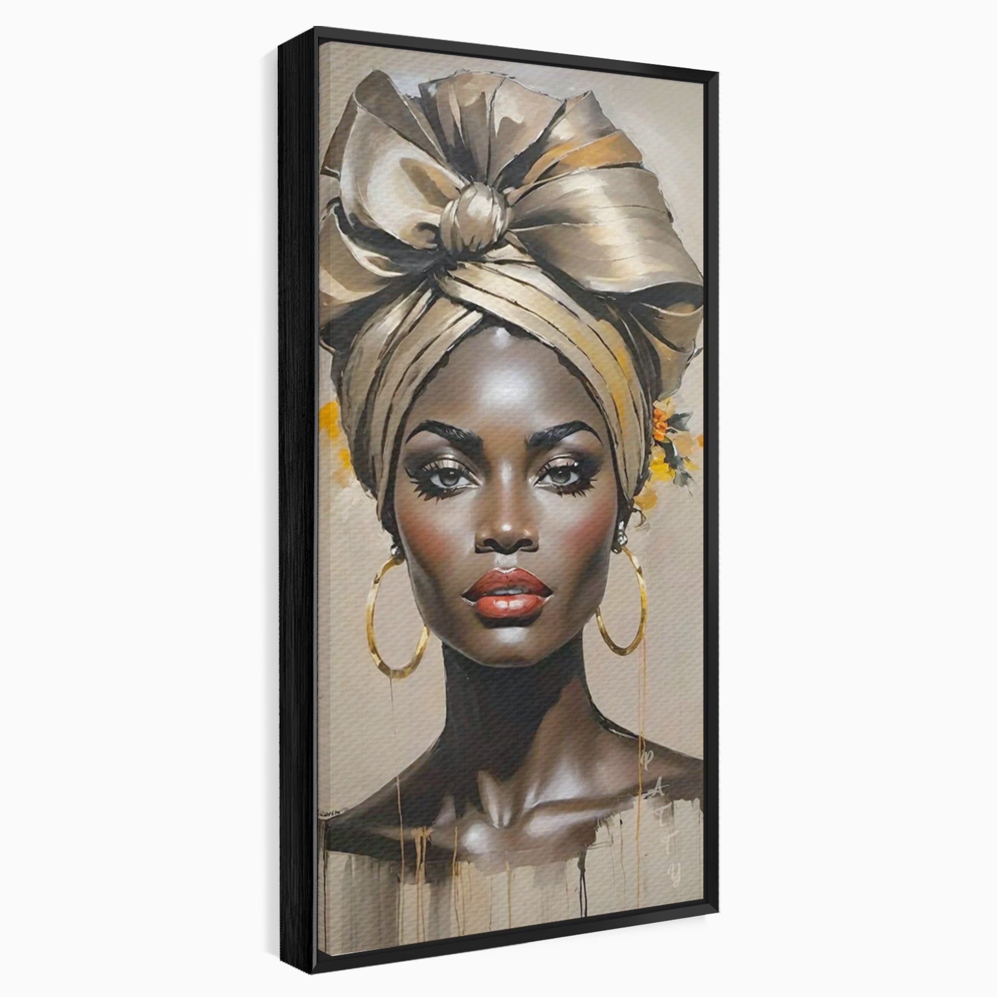 Tablou Canvas Premium LuxCanva® PI1335, Fascinatia Unui Chip, Portret, Femeie, Eleganta, Arta, Culori Vibrante, Living, Dormitor
