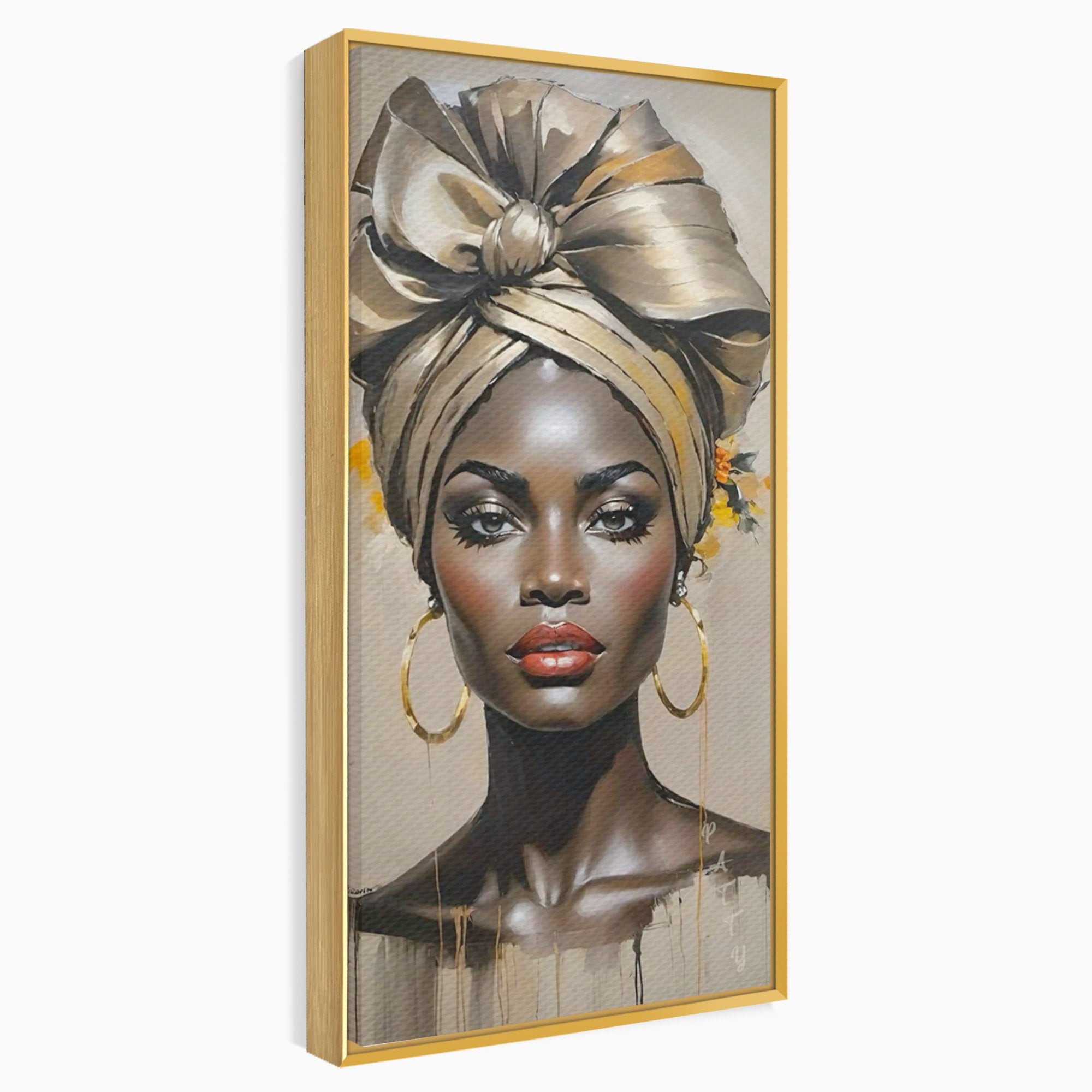Tablou Canvas Premium LuxCanva® PI1335, Fascinatia Unui Chip, Portret, Femeie, Eleganta, Arta, Culori Vibrante, Living, Dormitor