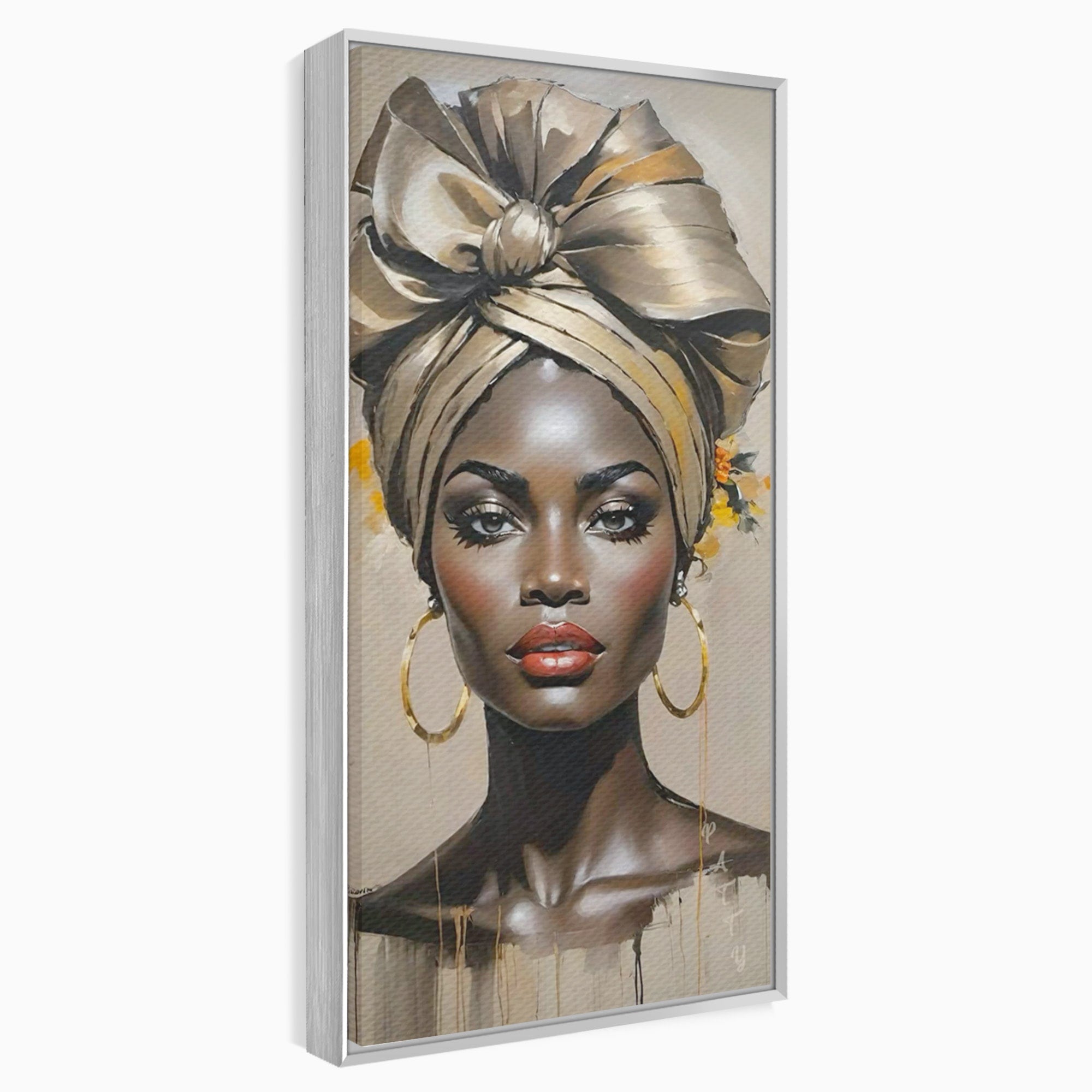 Tablou Canvas Premium LuxCanva® PI1335, Fascinatia Unui Chip, Portret, Femeie, Eleganta, Arta, Culori Vibrante, Living, Dormitor