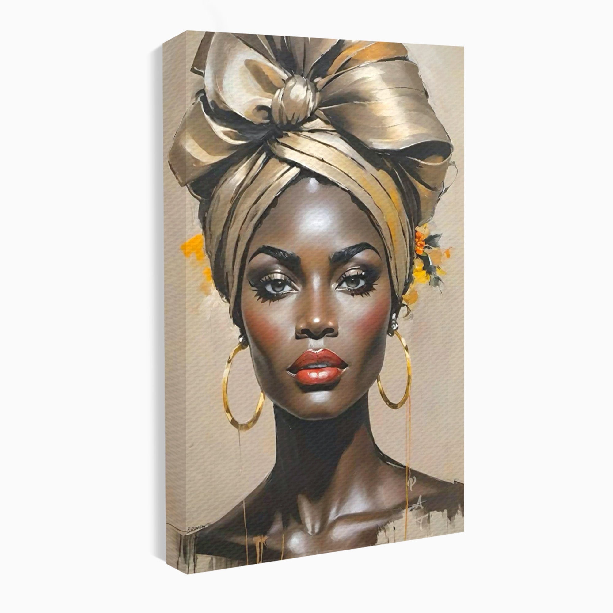 Tablou Canvas Premium LuxCanva® PI1335, Fascinatia Unui Chip, Portret, Femeie, Eleganta, Arta, Culori Vibrante, Living, Dormitor