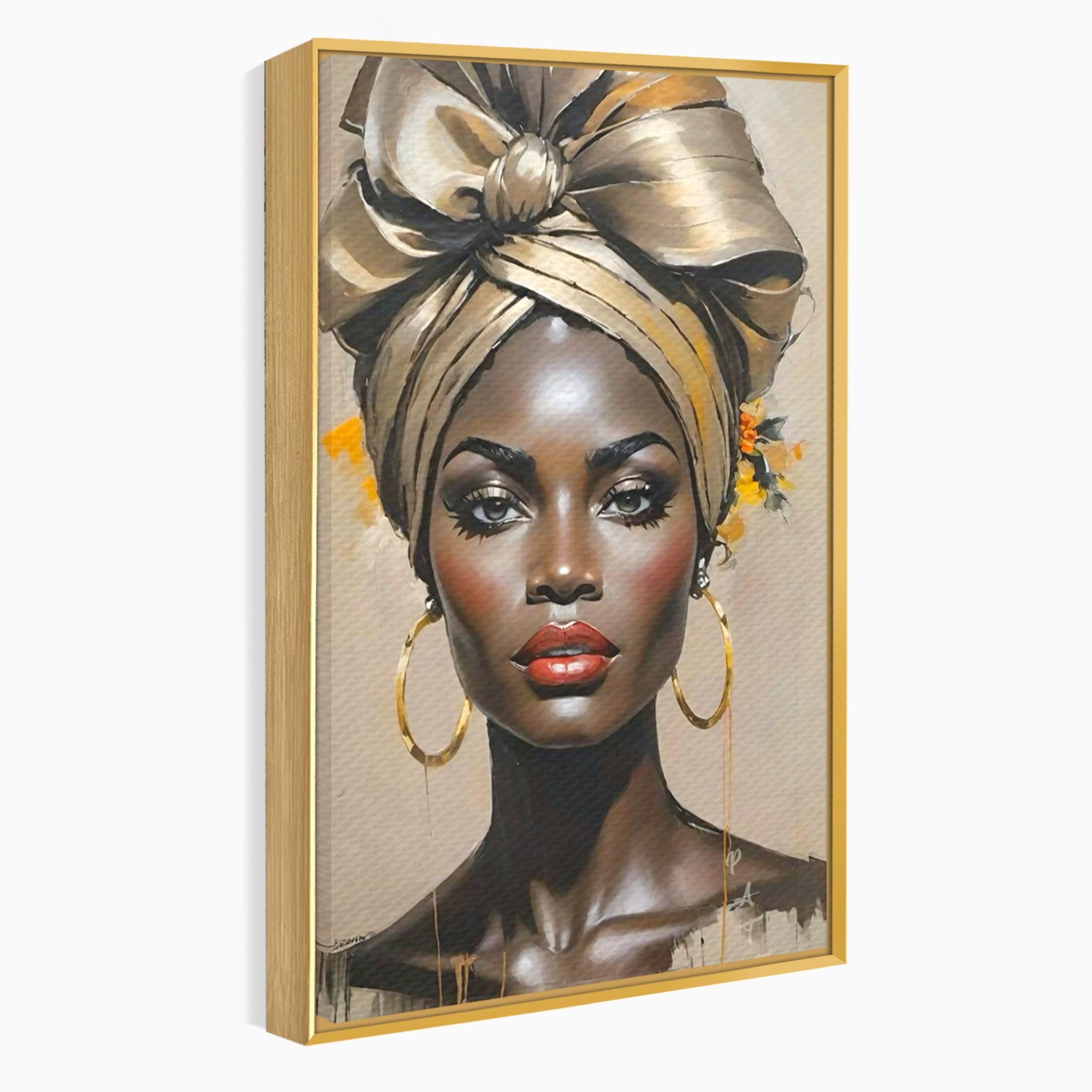 Tablou Canvas Premium LuxCanva® PI1335, Fascinatia Unui Chip, Portret, Femeie, Eleganta, Arta, Culori Vibrante, Living, Dormitor