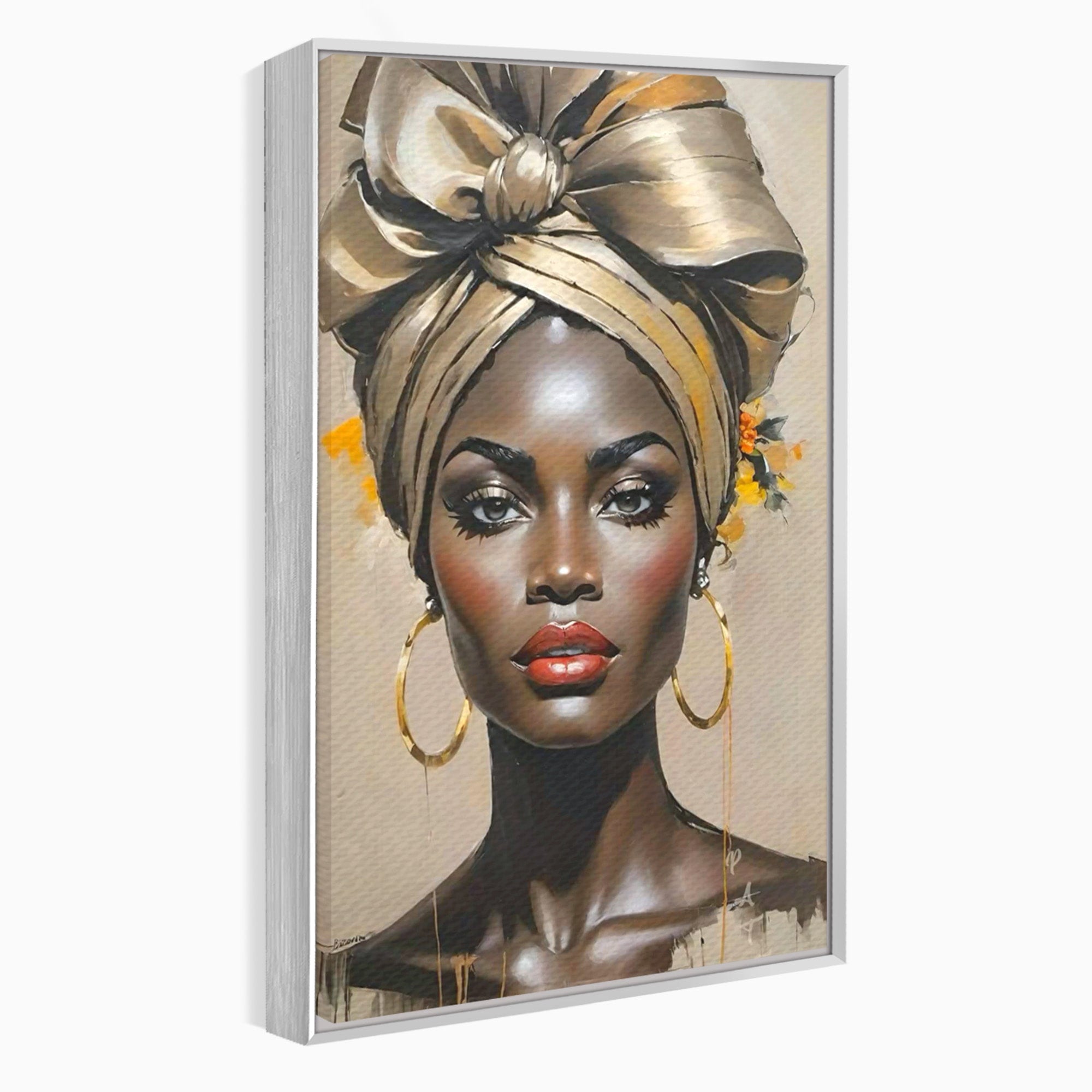 Tablou Canvas Premium LuxCanva® PI1335, Fascinatia Unui Chip, Portret, Femeie, Eleganta, Arta, Culori Vibrante, Living, Dormitor