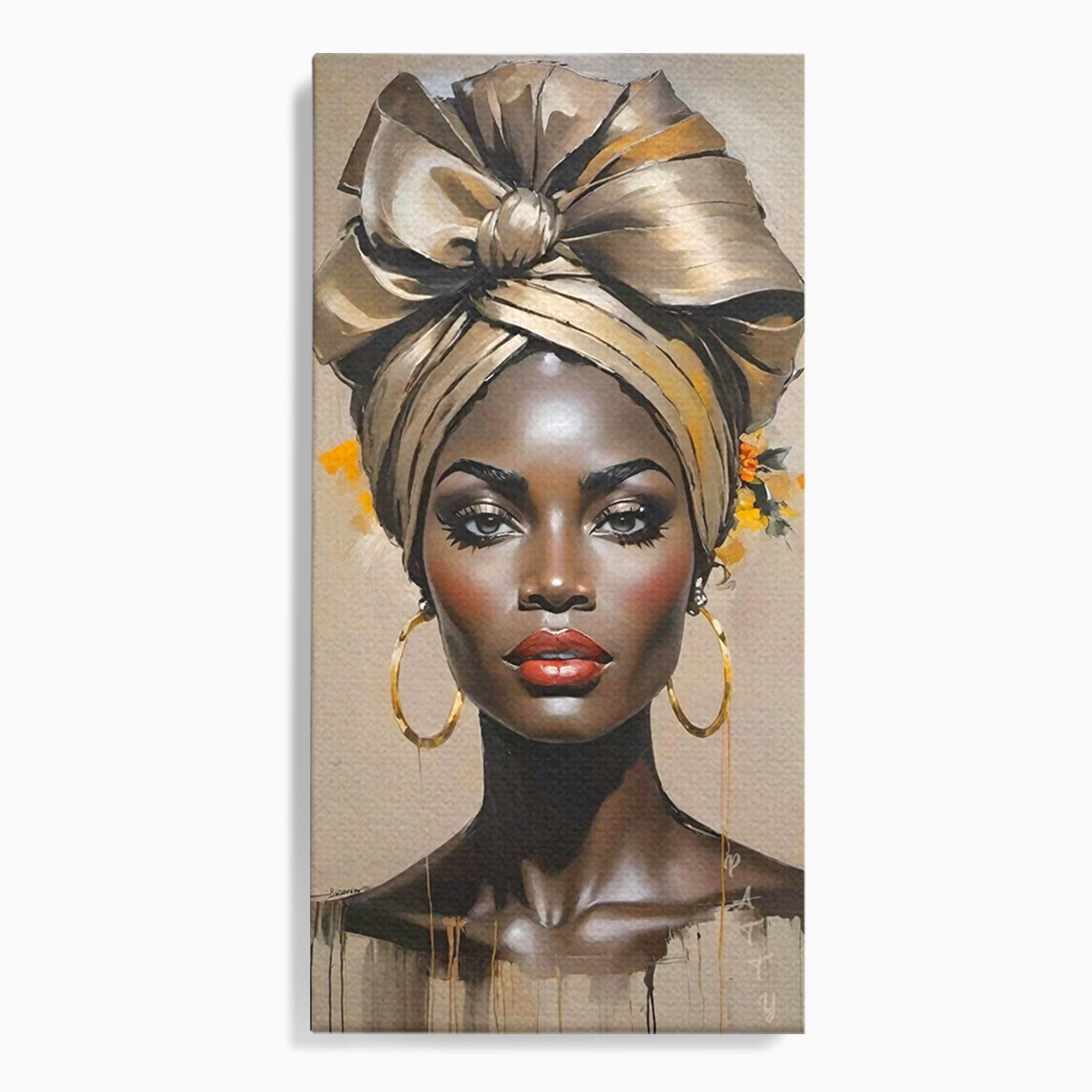 Tablou Canvas Premium LuxCanva® PI1335, Fascinatia Unui Chip, Portret, Femeie, Eleganta, Arta, Culori Vibrante, Living, Dormitor