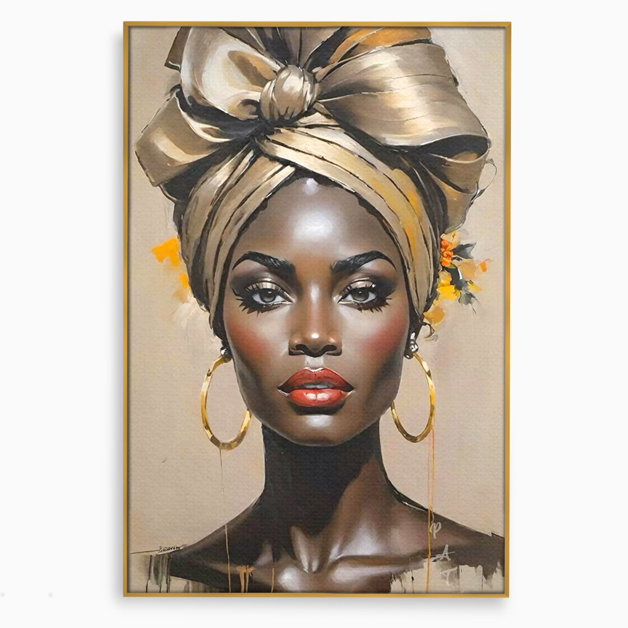 Tablou Canvas Premium LuxCanva® PI1335, Fascinatia Unui Chip, Portret, Femeie, Eleganta, Arta, Culori Vibrante, Living, Dormitor