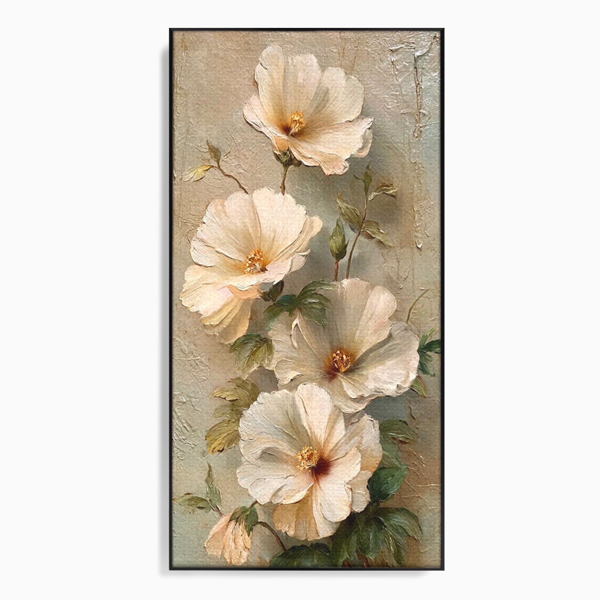 Tablou Canvas Premium LuxCanva® PI1338, Flori De Camp, Buchet, Natura, Texturat, Culori Vibrante, Living, Dormitor
