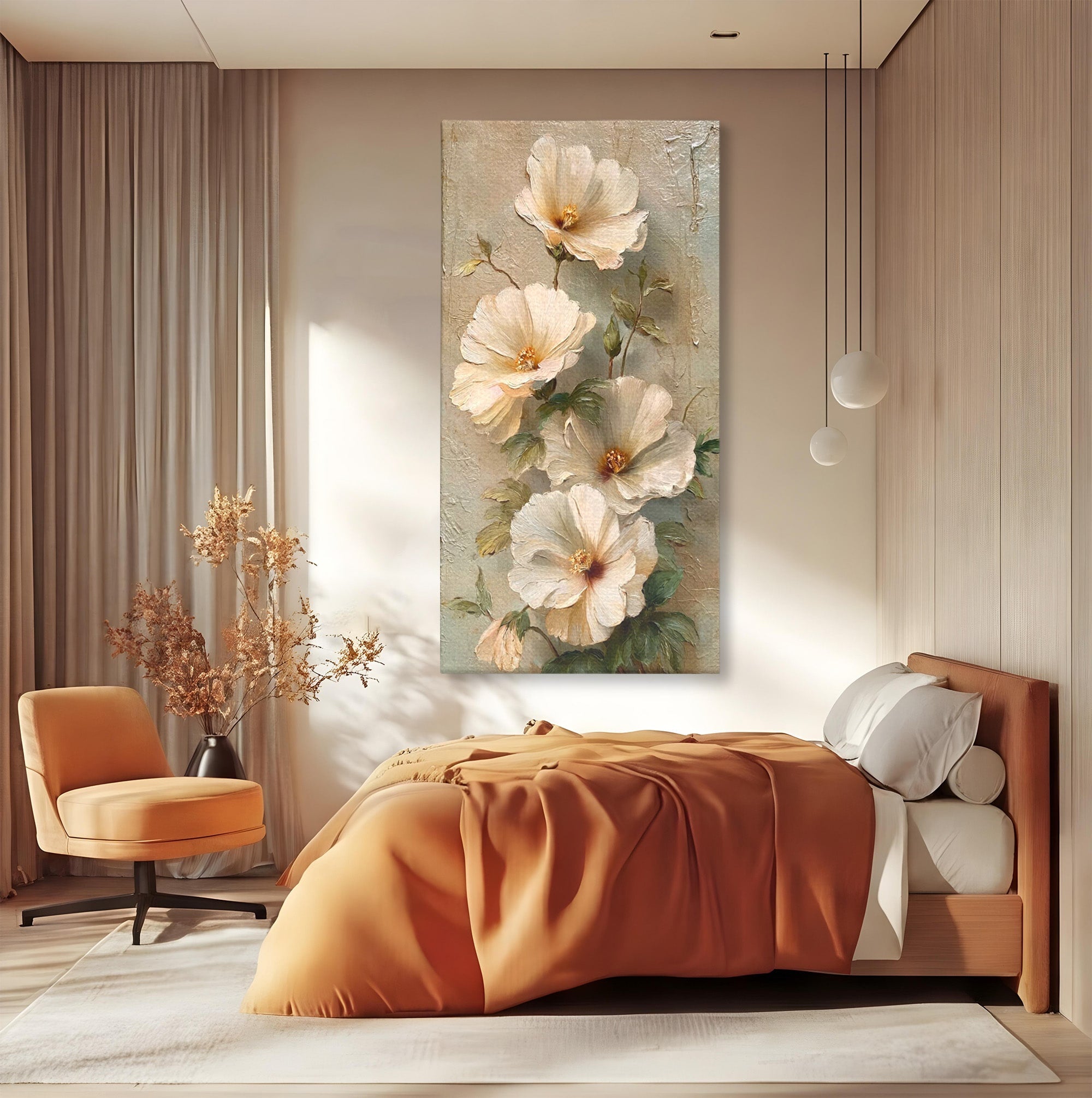 Tablou Canvas Premium LuxCanva® PI1338, Flori De Camp, Buchet, Natura, Texturat, Culori Vibrante, Living, Dormitor