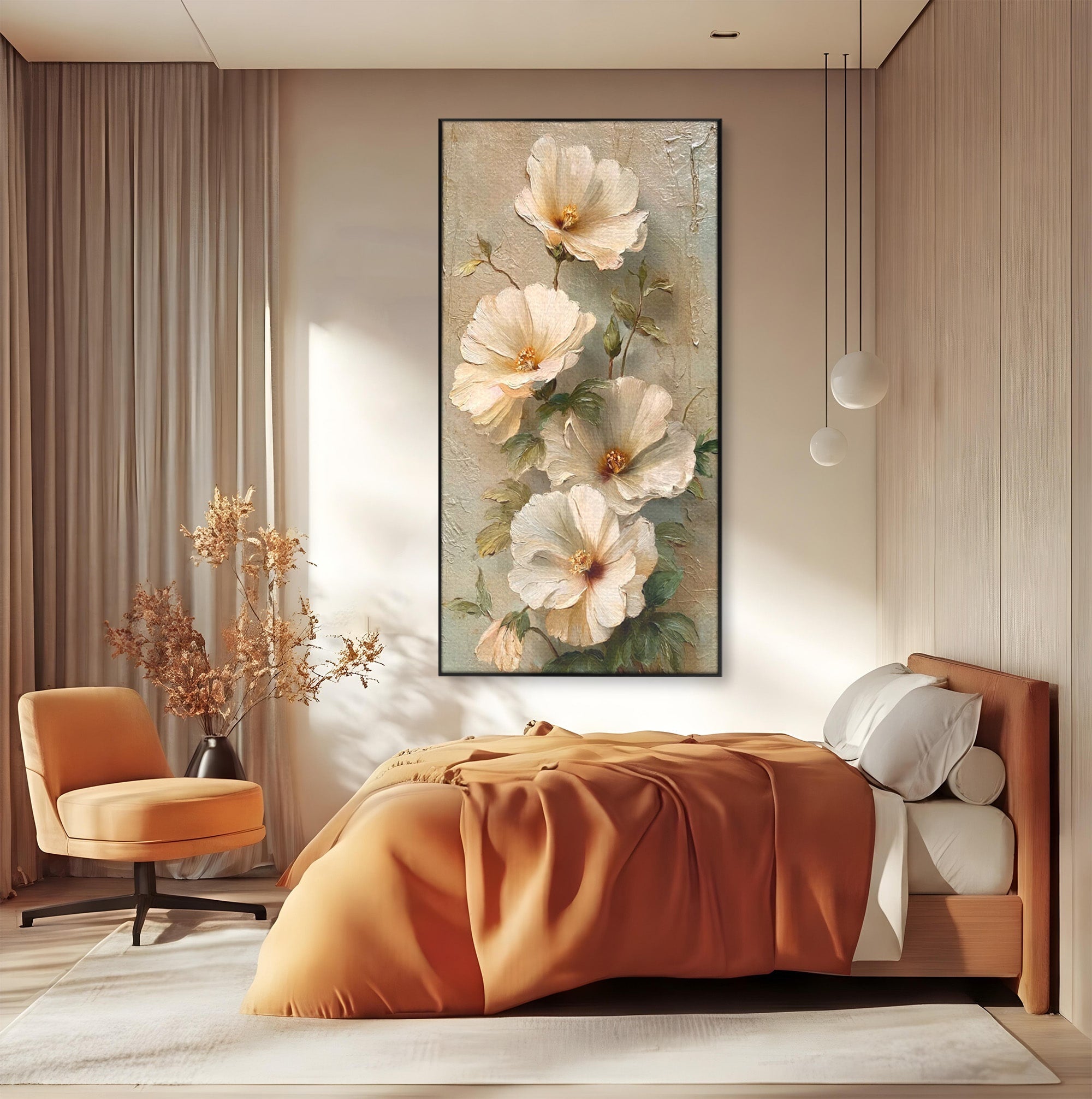 Tablou Canvas Premium LuxCanva® PI1338, Flori De Camp, Buchet, Natura, Texturat, Culori Vibrante, Living, Dormitor