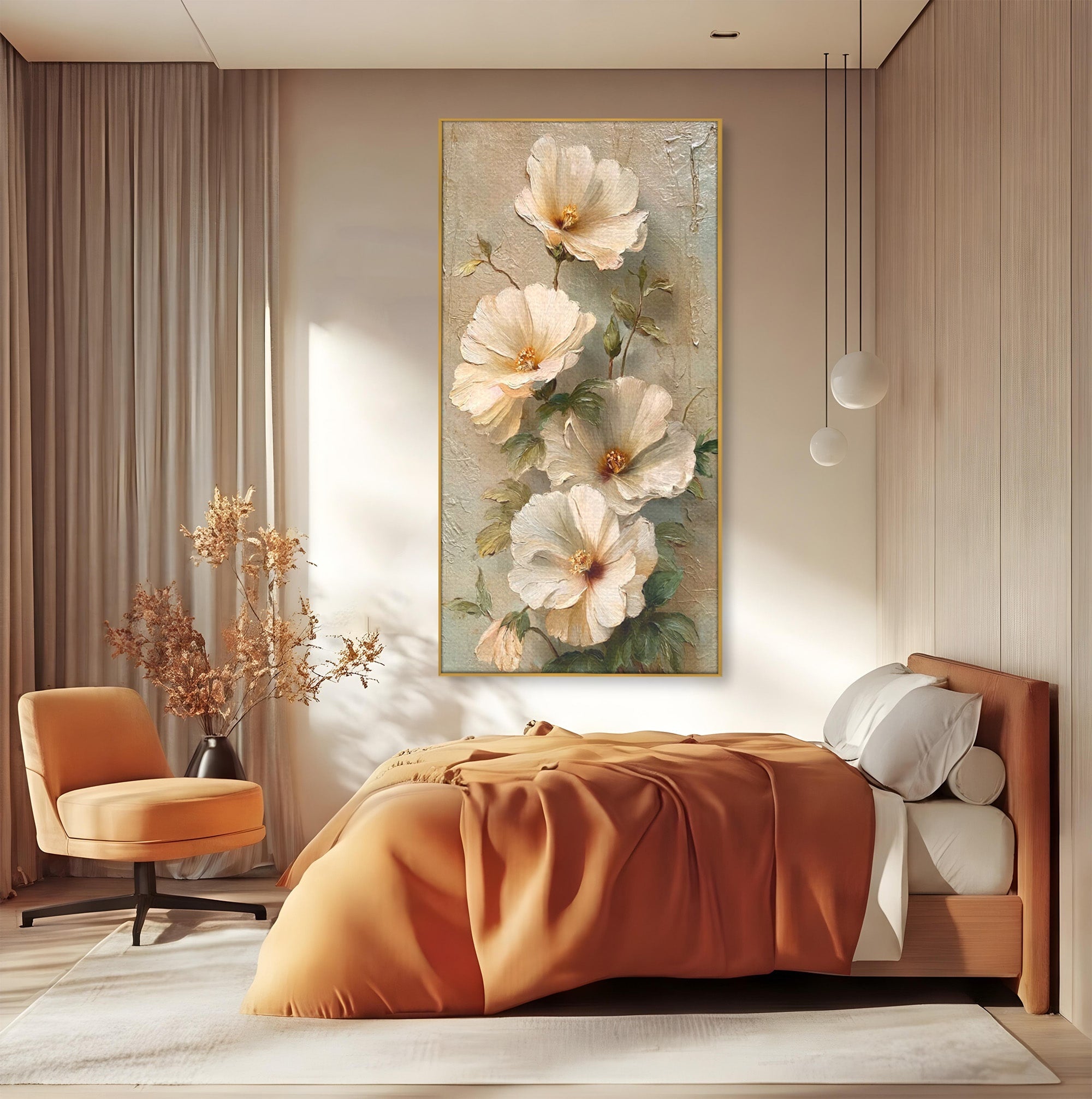 Tablou Canvas Premium LuxCanva® PI1338, Flori De Camp, Buchet, Natura, Texturat, Culori Vibrante, Living, Dormitor
