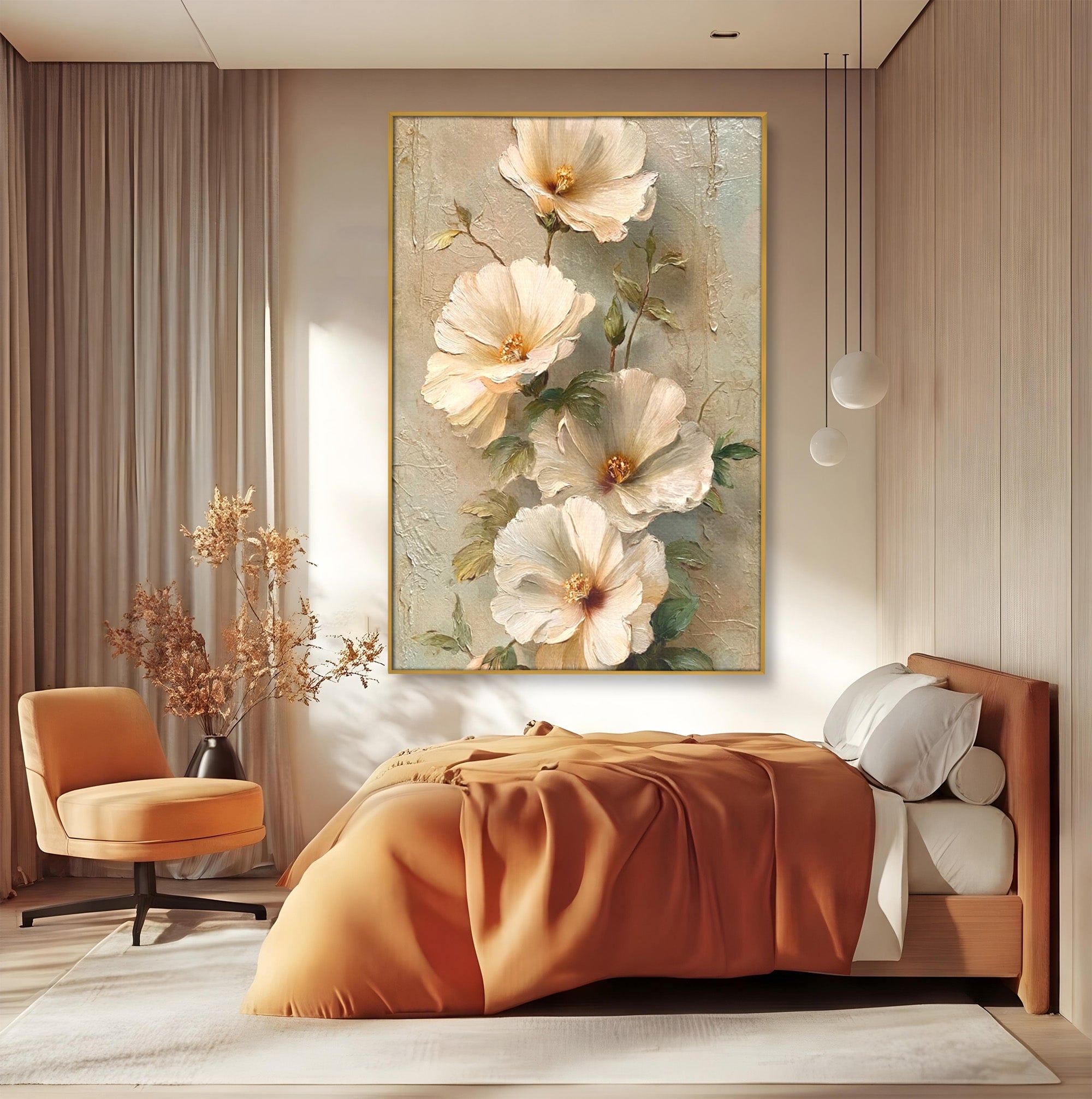 Tablou Canvas Premium LuxCanva® PI1338, Flori De Camp, Buchet, Natura, Texturat, Culori Vibrante, Living, Dormitor