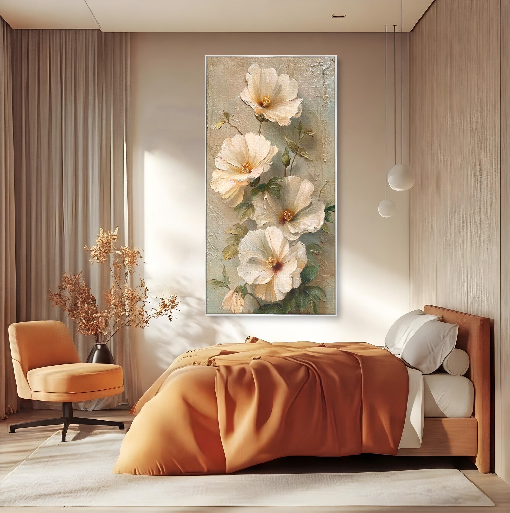 Tablou Canvas Premium LuxCanva® PI1338, Flori De Camp, Buchet, Natura, Texturat, Culori Vibrante, Living, Dormitor