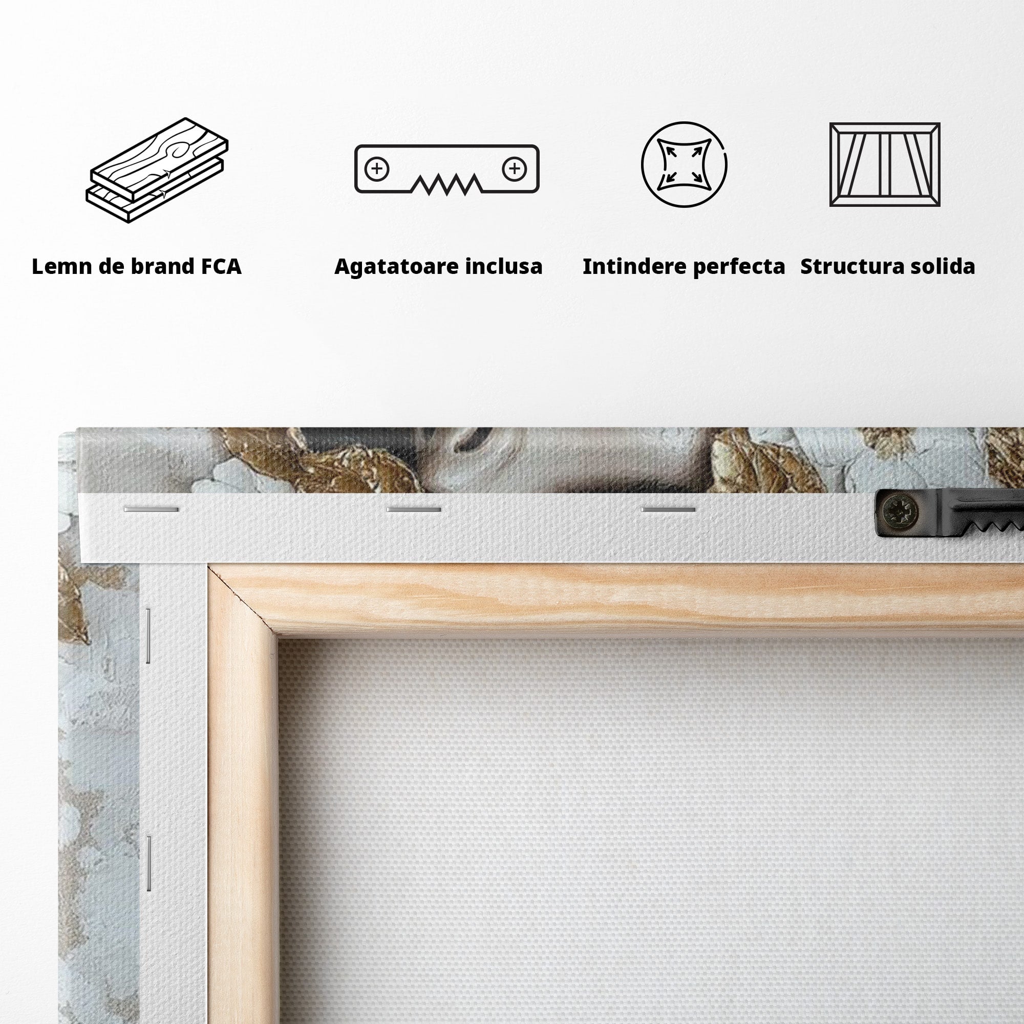 Tablou Canvas Premium LuxCanva® PI1339, Frumusete Florala, Portret, Flori, Eleganta, Arta, Culori Vibrante, Living, Dormitor