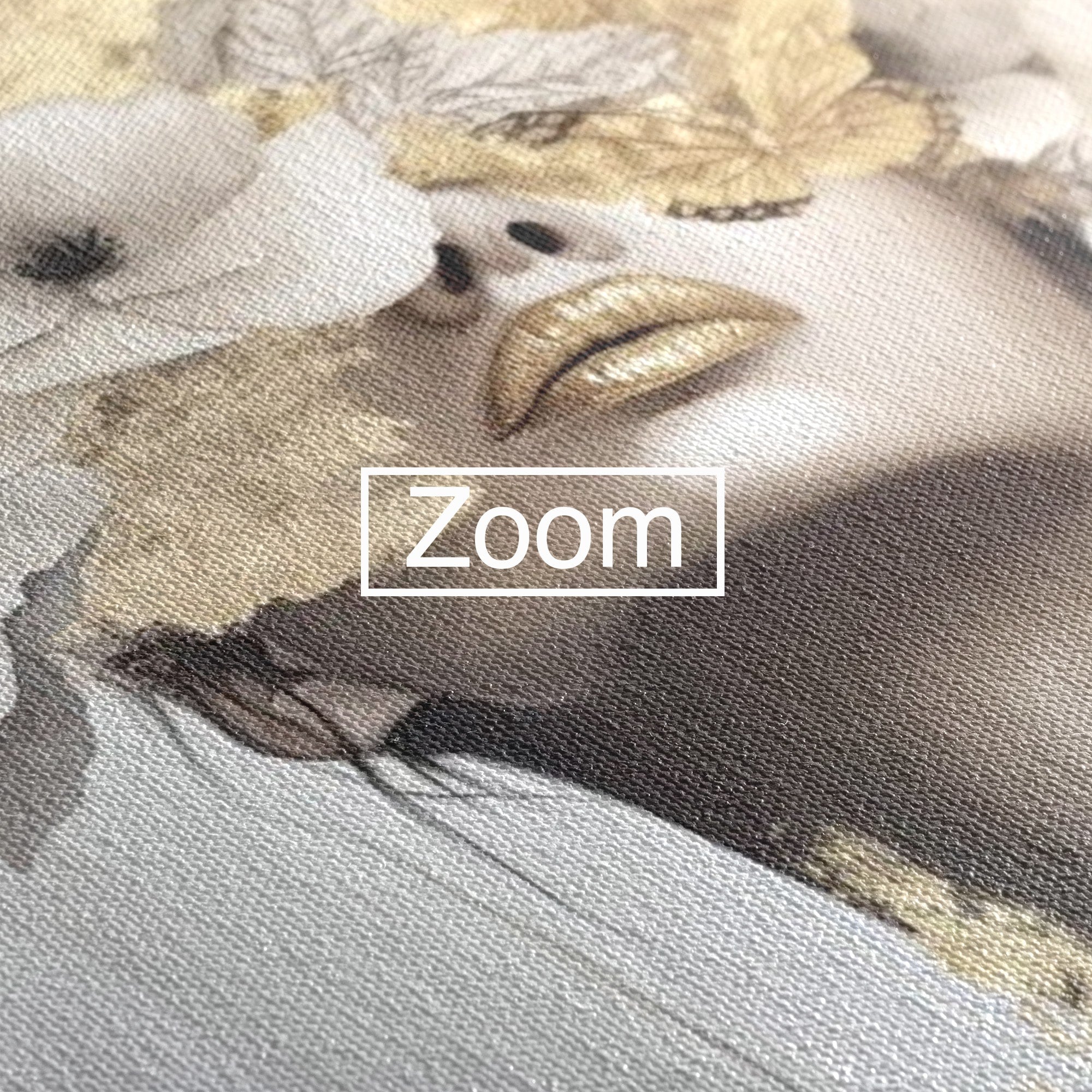 Tablou Canvas Premium LuxCanva® PI1341, Misterul Florilor Aurii, Portret, Femeie, Fotomodel, Gold, Culori Vibrante, Living, Dormitor