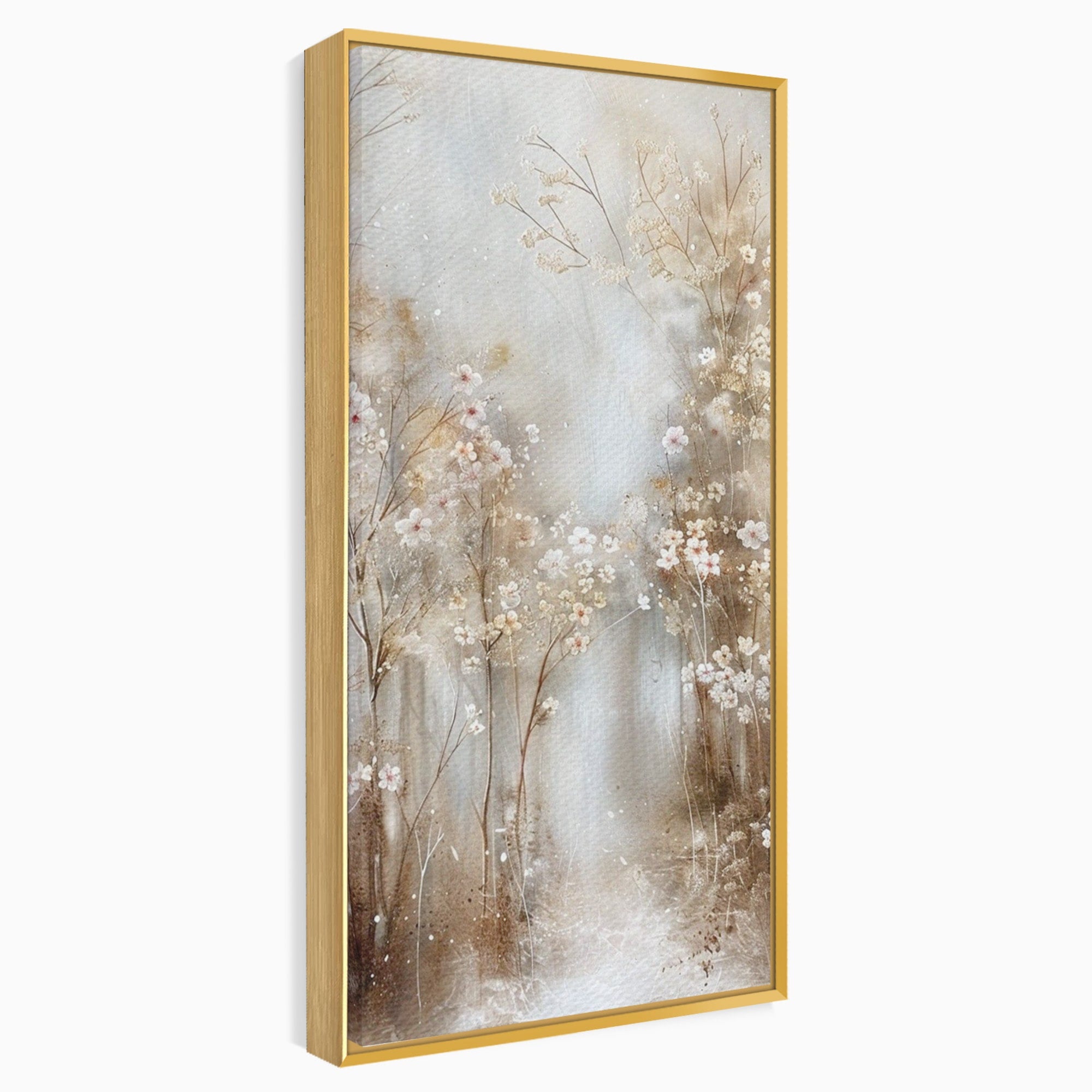 Tablou Canvas Premium LuxCanva® PI1344, Gradina De Iarna, Flori, Plimbare, Natura, Peisaj, Culori Vibrante, Living, Dormitor