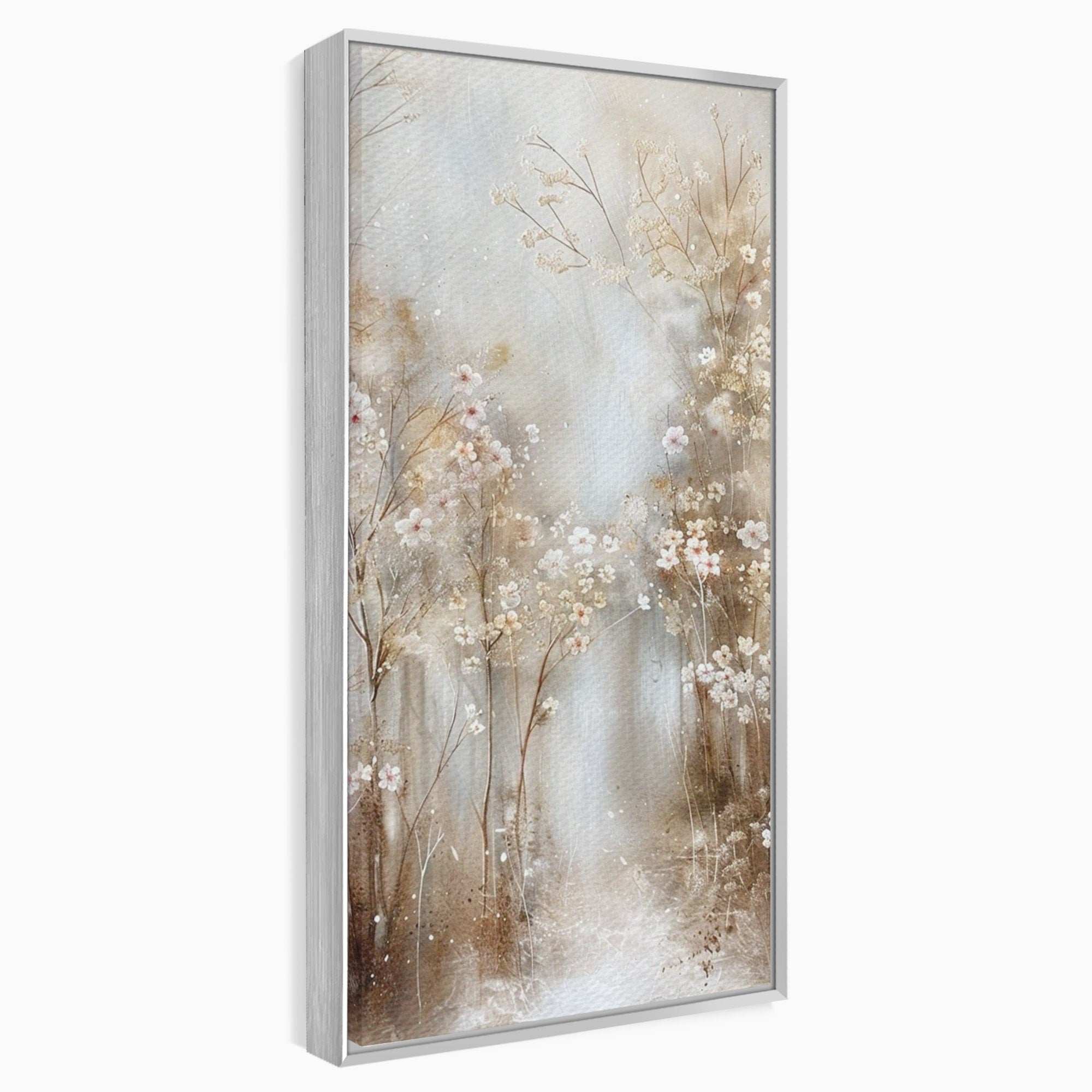 Tablou Canvas Premium LuxCanva® PI1344, Gradina De Iarna, Flori, Plimbare, Natura, Peisaj, Culori Vibrante, Living, Dormitor