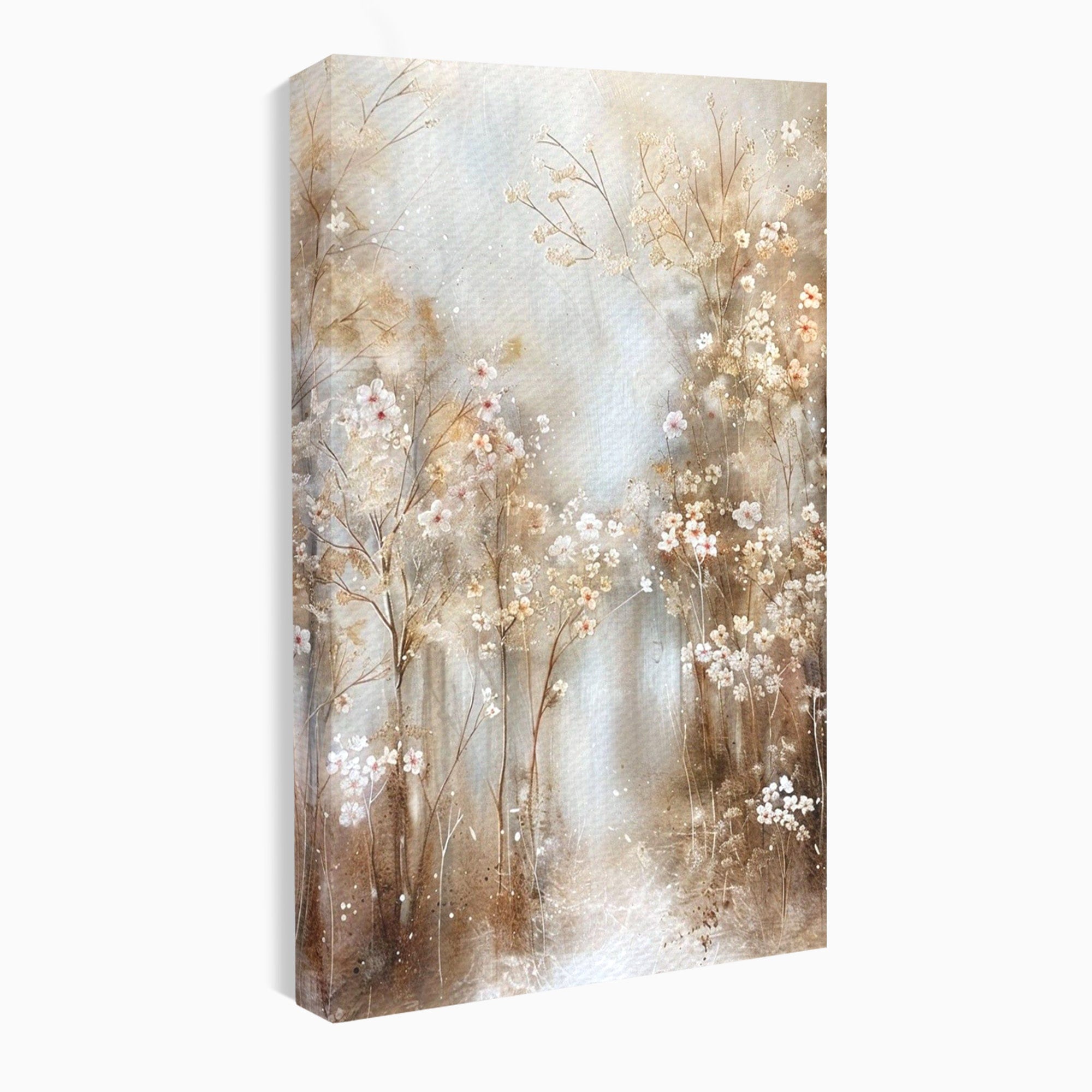 Tablou Canvas Premium LuxCanva® PI1344, Gradina De Iarna, Flori, Plimbare, Natura, Peisaj, Culori Vibrante, Living, Dormitor