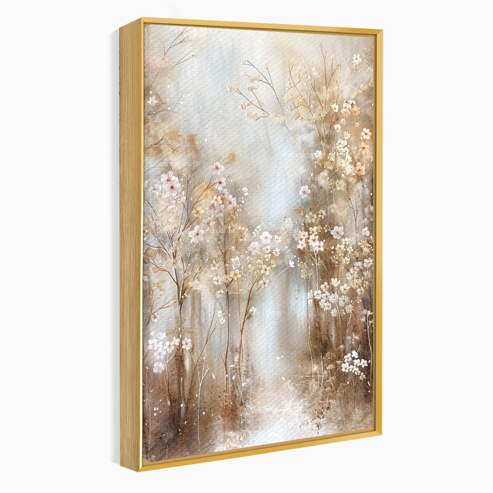 Tablou Canvas Premium LuxCanva® PI1344, Gradina De Iarna, Flori, Plimbare, Natura, Peisaj, Culori Vibrante, Living, Dormitor