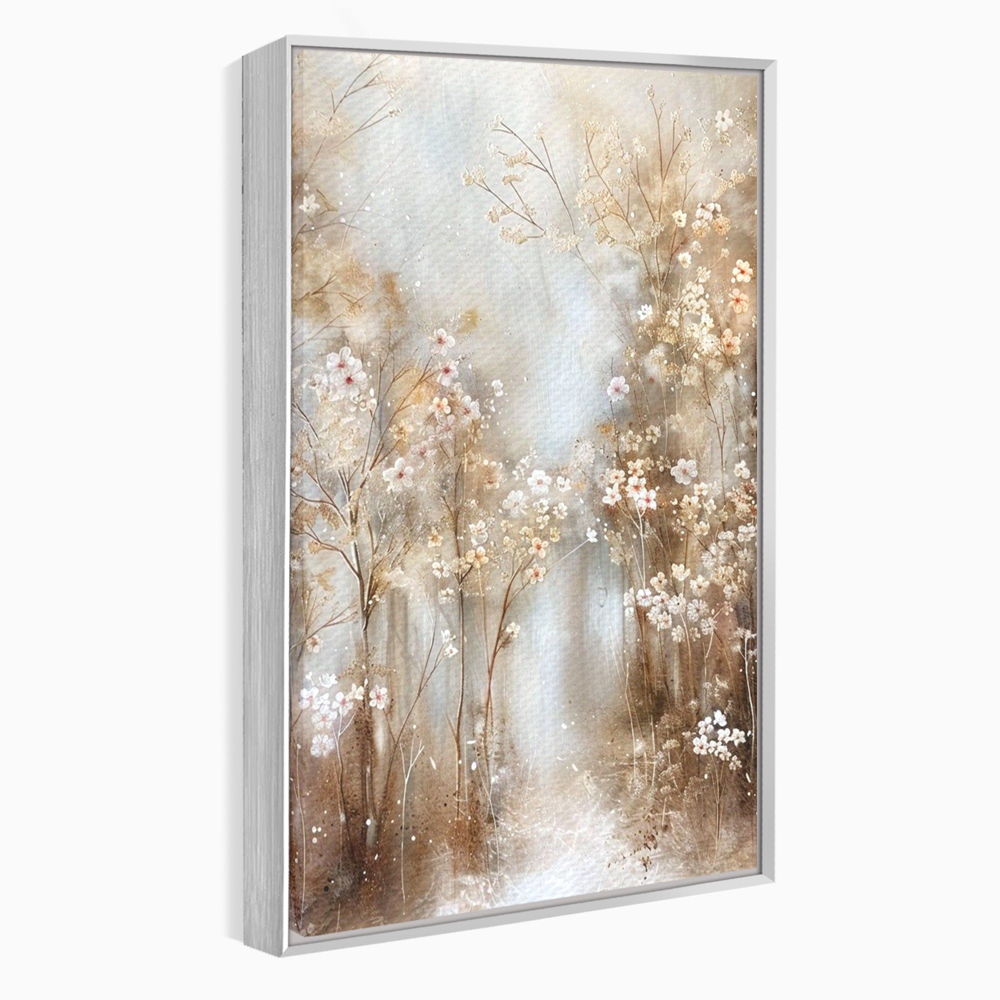 Tablou Canvas Premium LuxCanva® PI1344, Gradina De Iarna, Flori, Plimbare, Natura, Peisaj, Culori Vibrante, Living, Dormitor