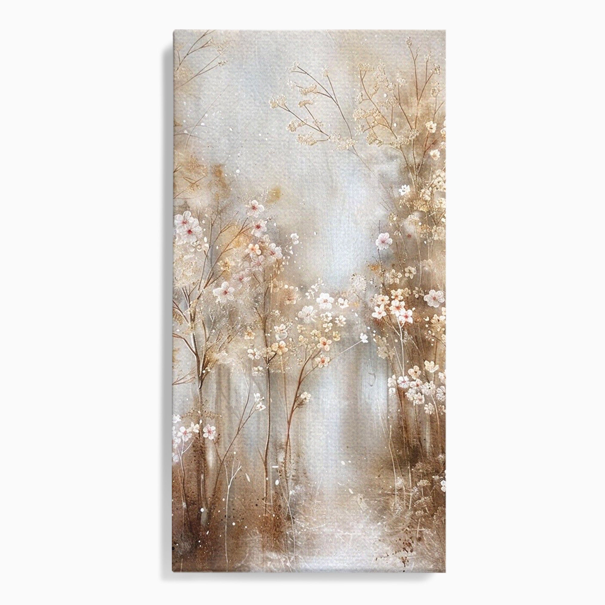 Tablou Canvas Premium LuxCanva® PI1344, Gradina De Iarna, Flori, Plimbare, Natura, Peisaj, Culori Vibrante, Living, Dormitor