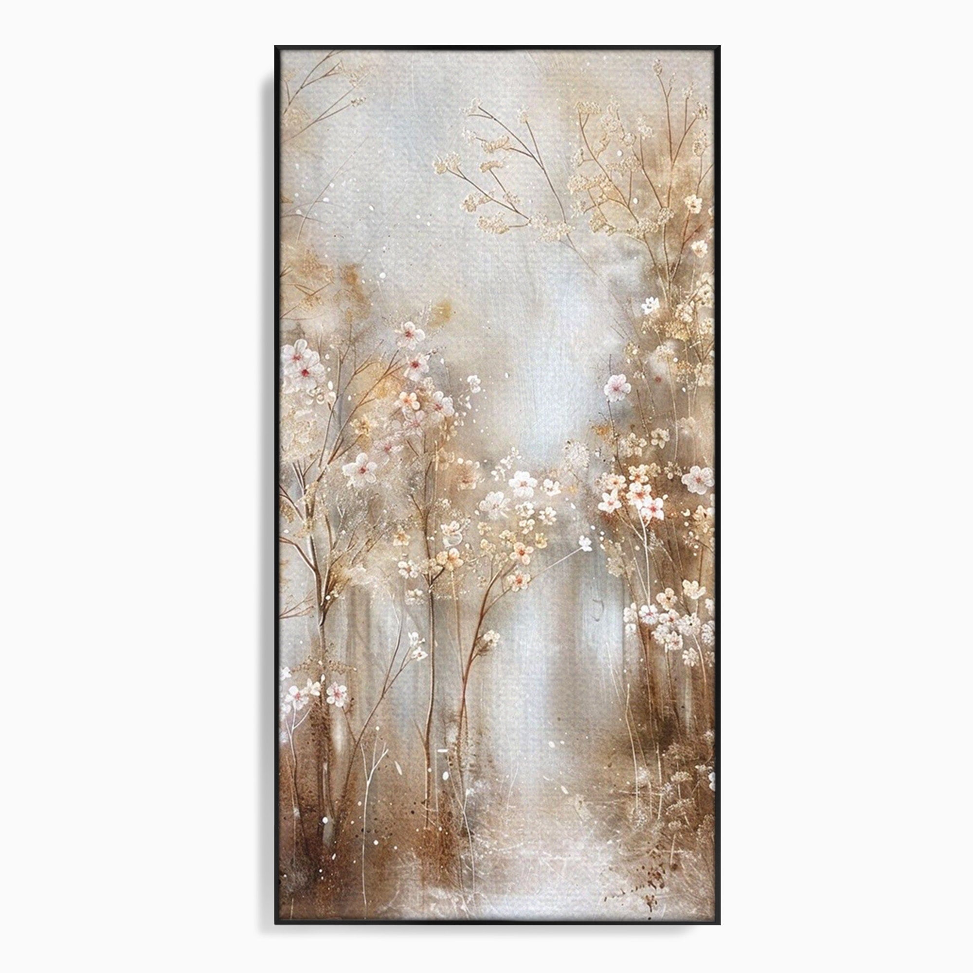 Tablou Canvas Premium LuxCanva® PI1344, Gradina De Iarna, Flori, Plimbare, Natura, Peisaj, Culori Vibrante, Living, Dormitor