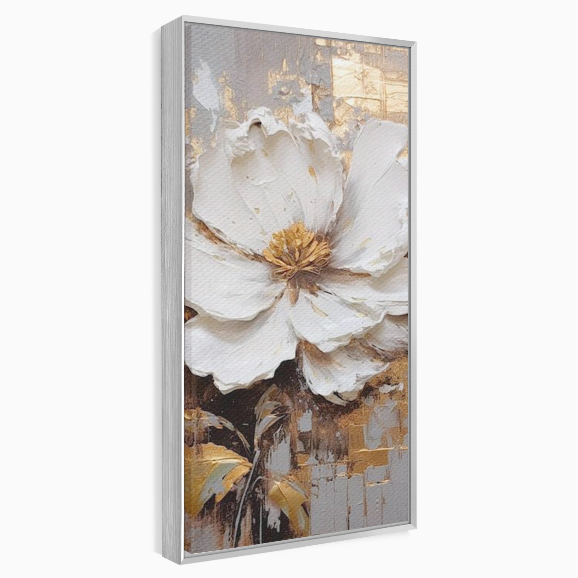 Tablou Canvas Premium LuxCanva® PI1345, Floare Aurie in Lumina, Petale, Abstract, Eleganta, Arta, Culori Vibrante, Living, Dormitor