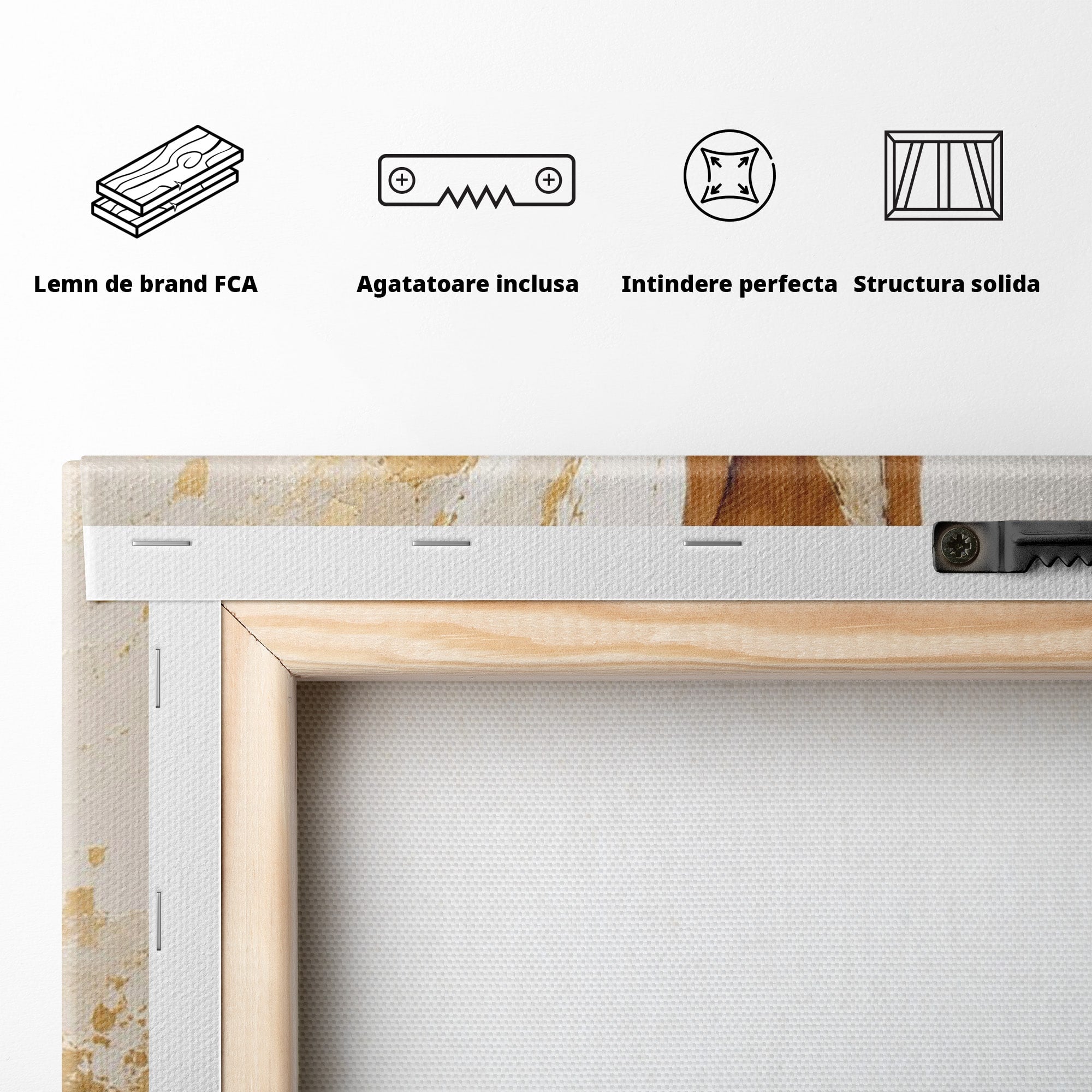 Tablou Canvas Premium LuxCanva® PI1346, Femeie In Rochie Aurie, Silueta, Eleganta, Arta, Auriu, Culori Vibrante, Living, Dormitor