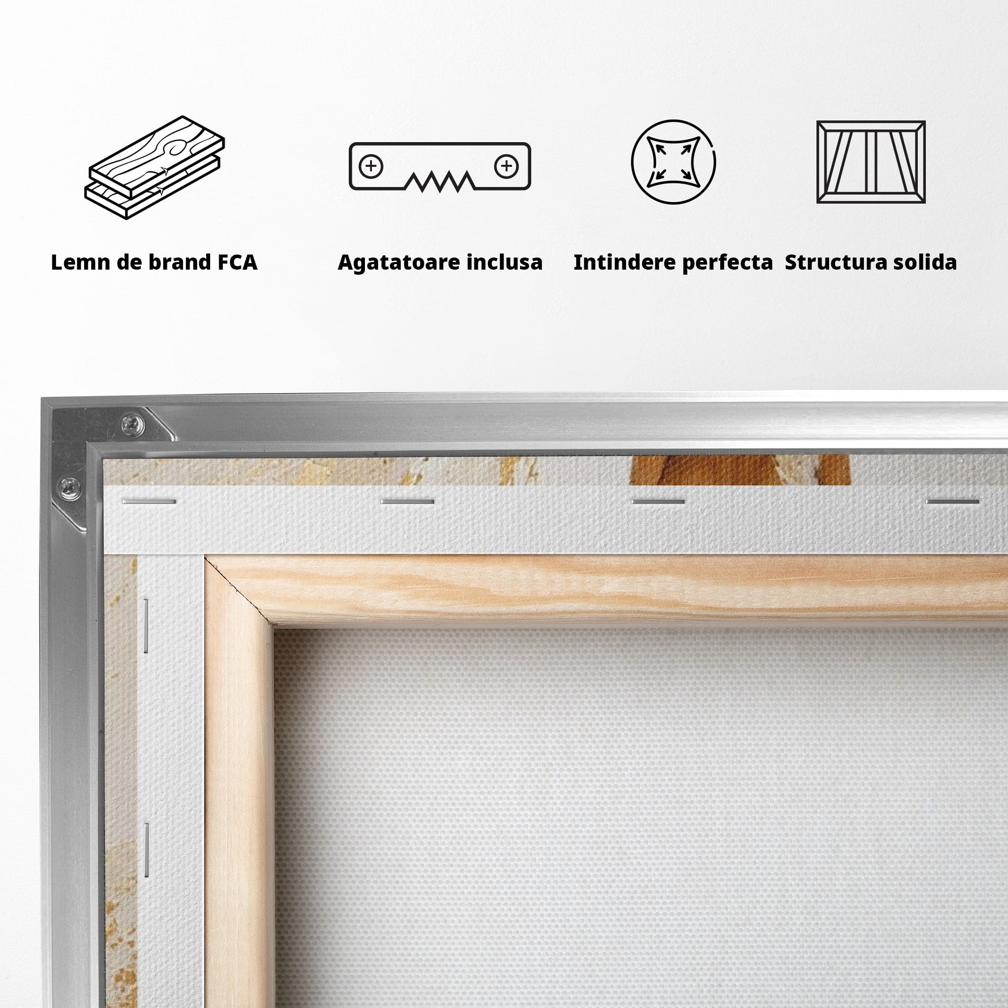 Tablou Canvas Premium LuxCanva® PI1346, Femeie In Rochie Aurie, Silueta, Eleganta, Arta, Auriu, Culori Vibrante, Living, Dormitor