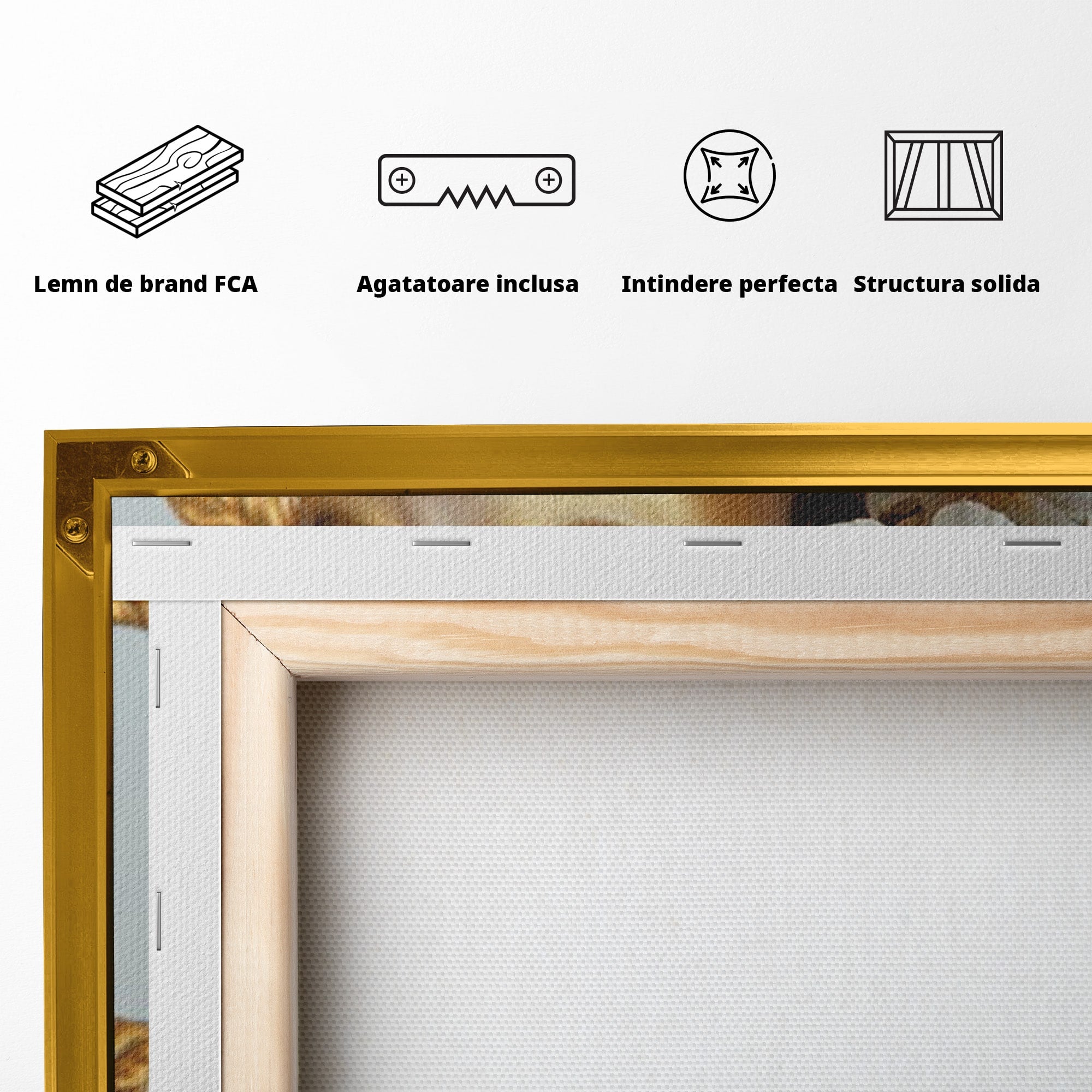 Tablou Canvas Premium LuxCanva® PI1348, Portret Floral, Privire, Flori, Eleganta, Frumusete, Culori Vibrante, Living, Dormitor