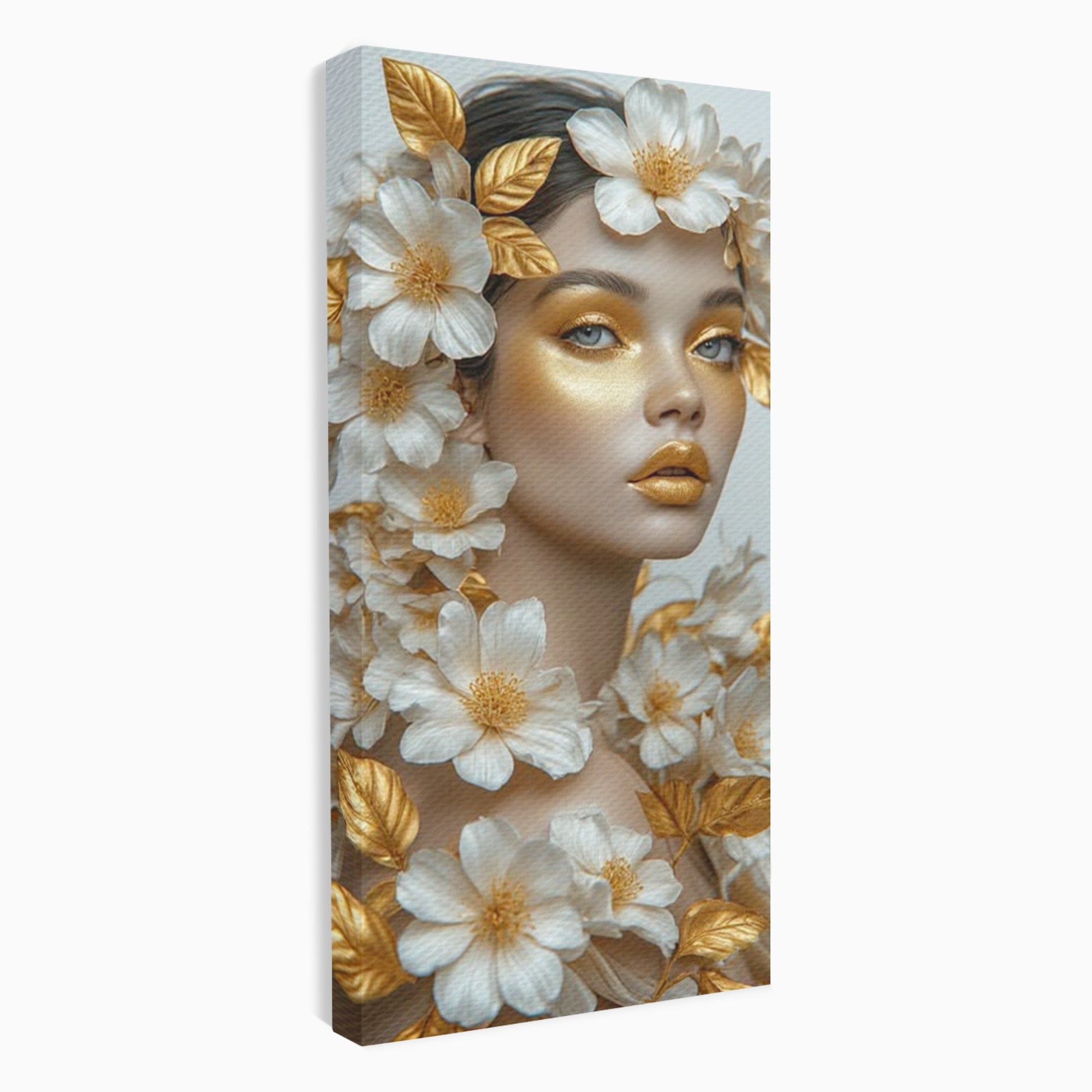 Tablou Canvas Premium LuxCanva® PI1348, Portret Floral, Privire, Flori, Eleganta, Frumusete, Culori Vibrante, Living, Dormitor