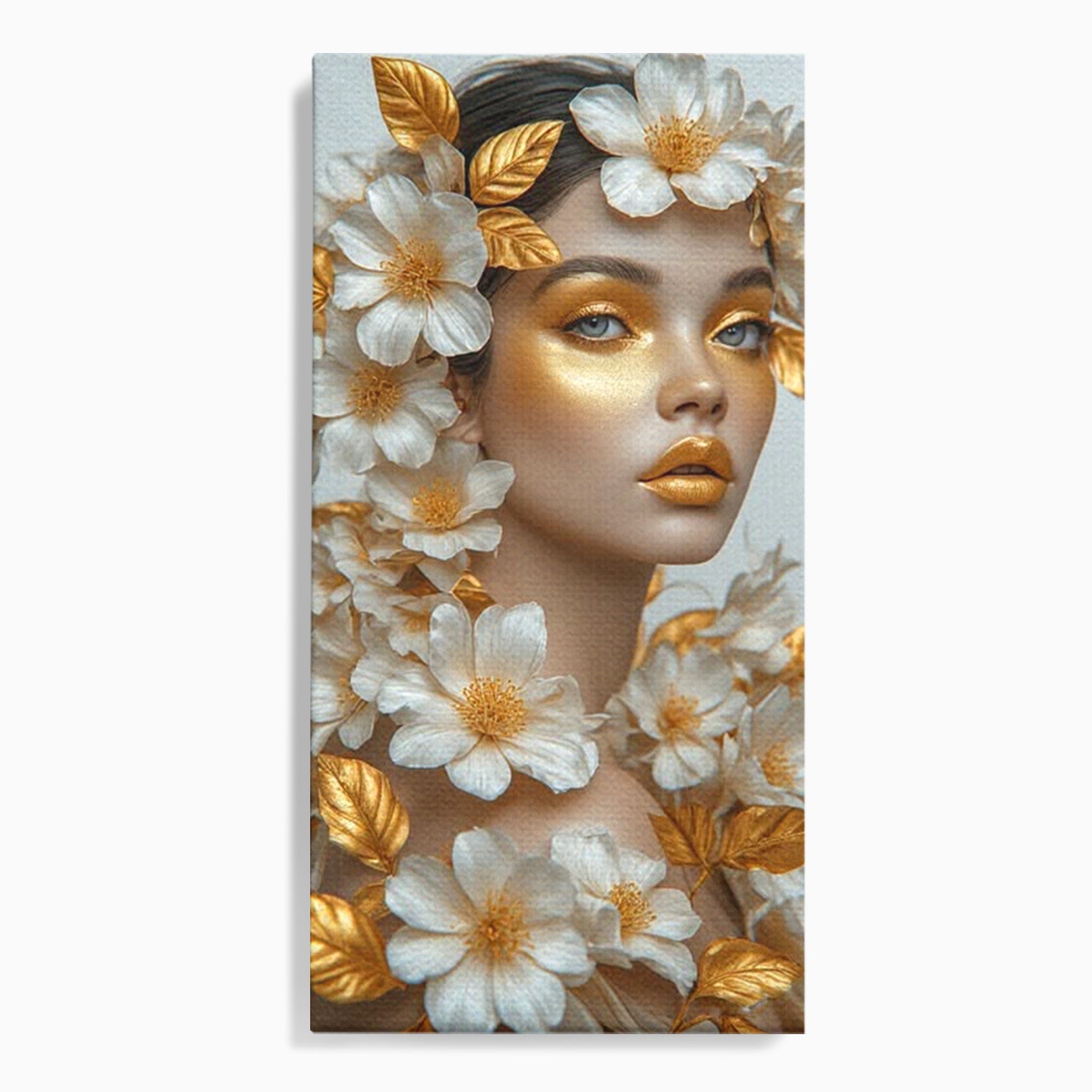 Tablou Canvas Premium LuxCanva® PI1348, Portret Floral, Privire, Flori, Eleganta, Frumusete, Culori Vibrante, Living, Dormitor