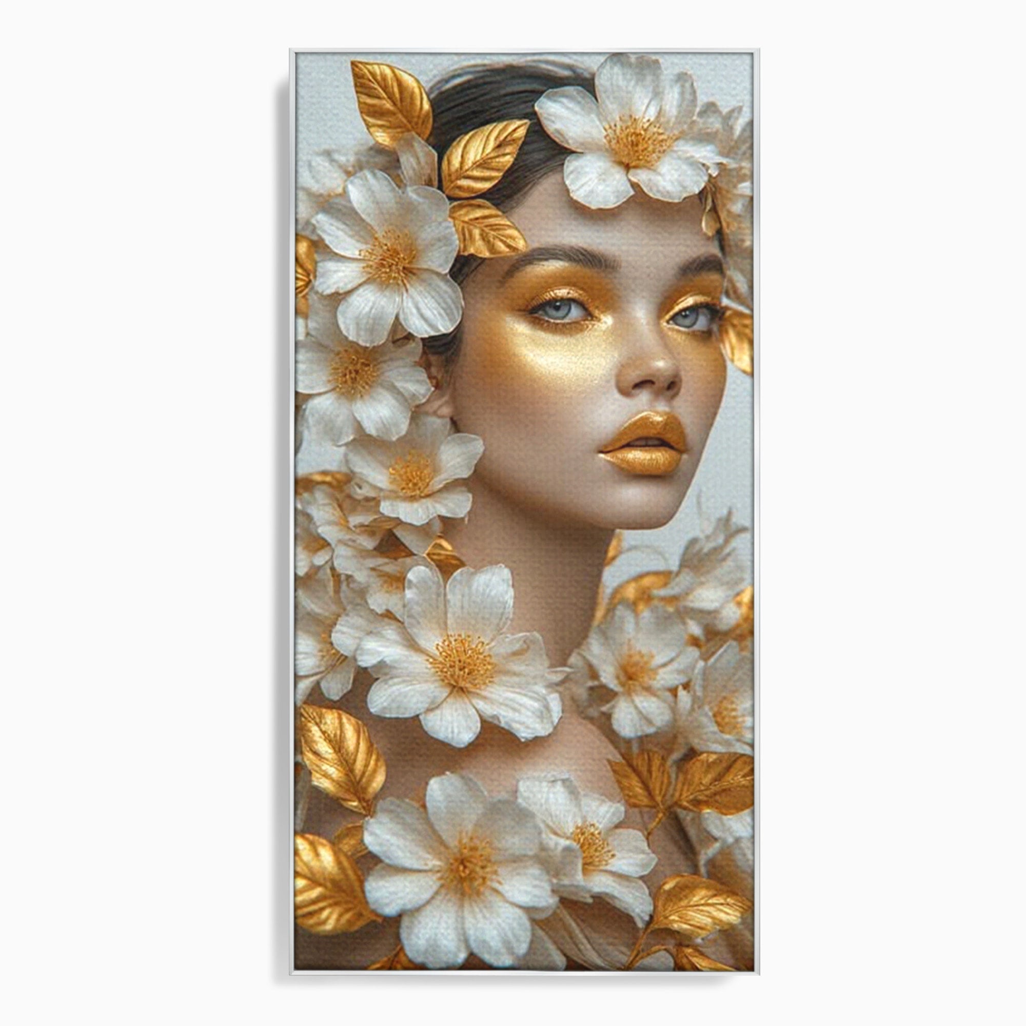 Tablou Canvas Premium LuxCanva® PI1348, Portret Floral, Privire, Flori, Eleganta, Frumusete, Culori Vibrante, Living, Dormitor