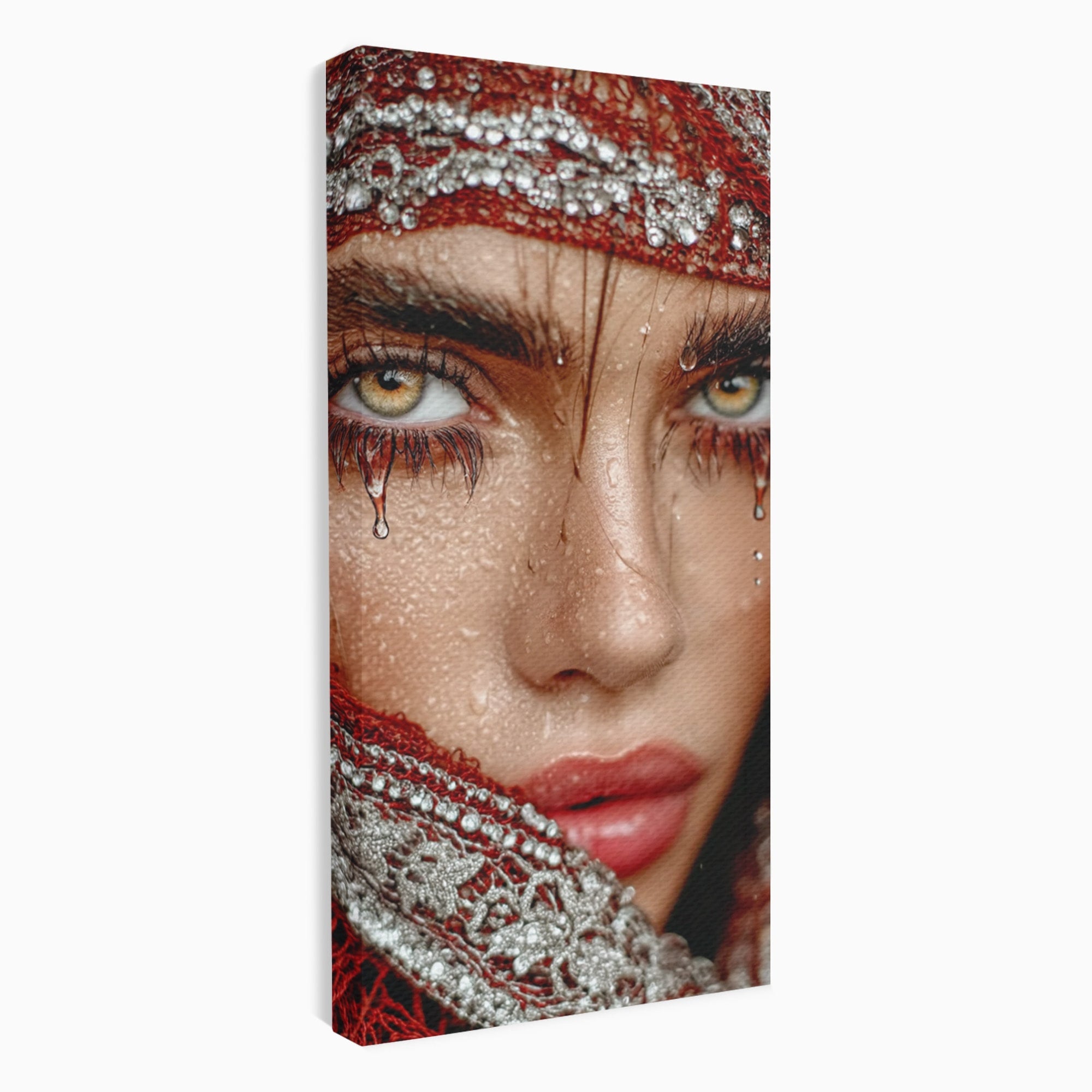 Tablou Canvas Premium LuxCanva® PI1353, Privire Hipnotica, Seductie, Exotic, Mister, Emotie, Detalii, Culori Vibrante, Living, Dormitor, Salon