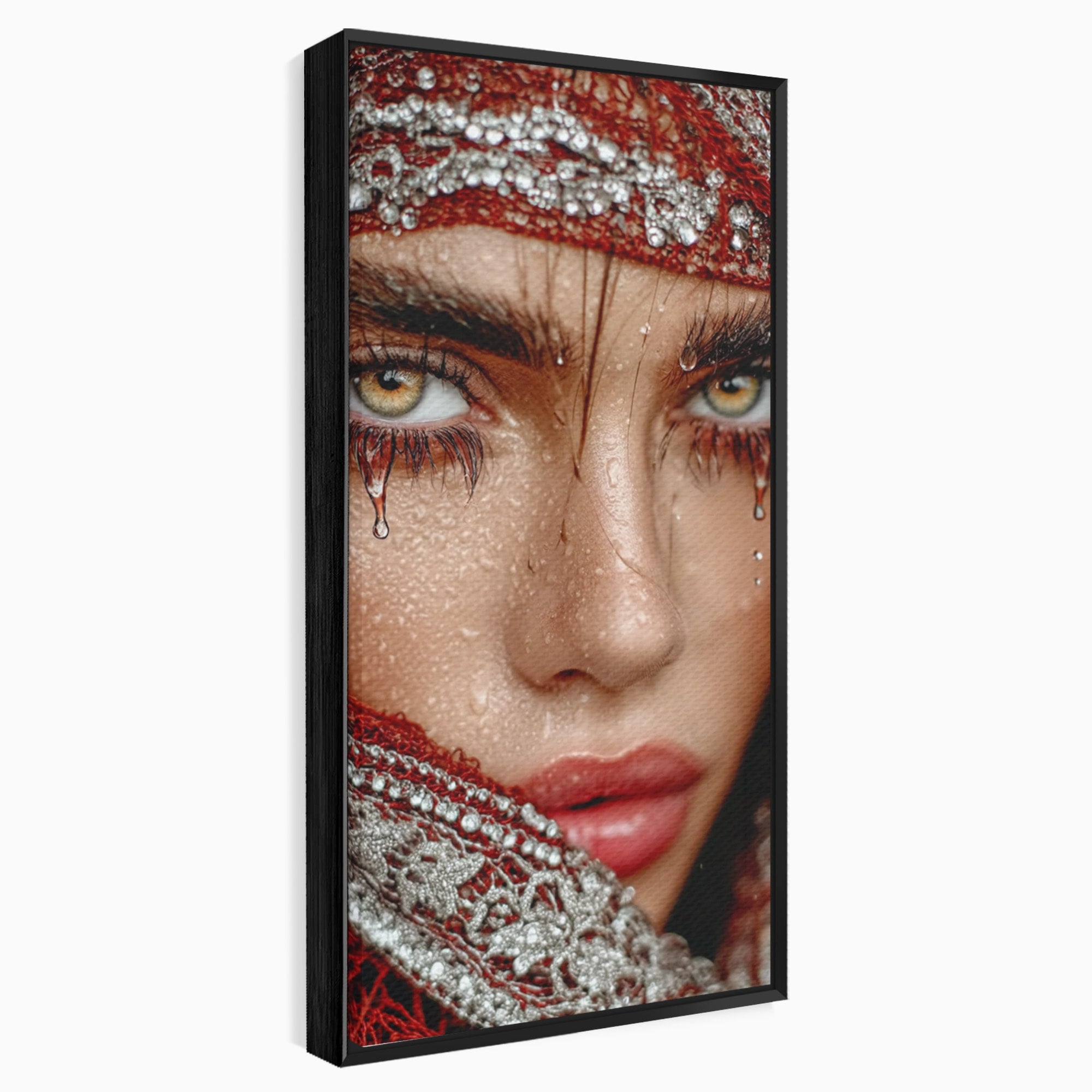 Tablou Canvas Premium LuxCanva® PI1353, Privire Hipnotica, Seductie, Exotic, Mister, Emotie, Detalii, Culori Vibrante, Living, Dormitor, Salon